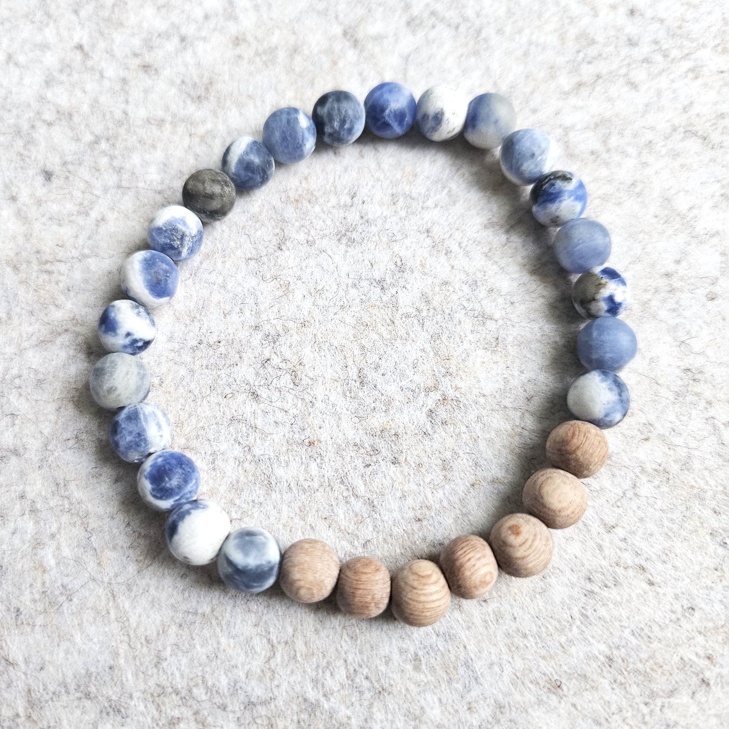 Matte Sodalite + Rosewood Aromatherapy Bracelets