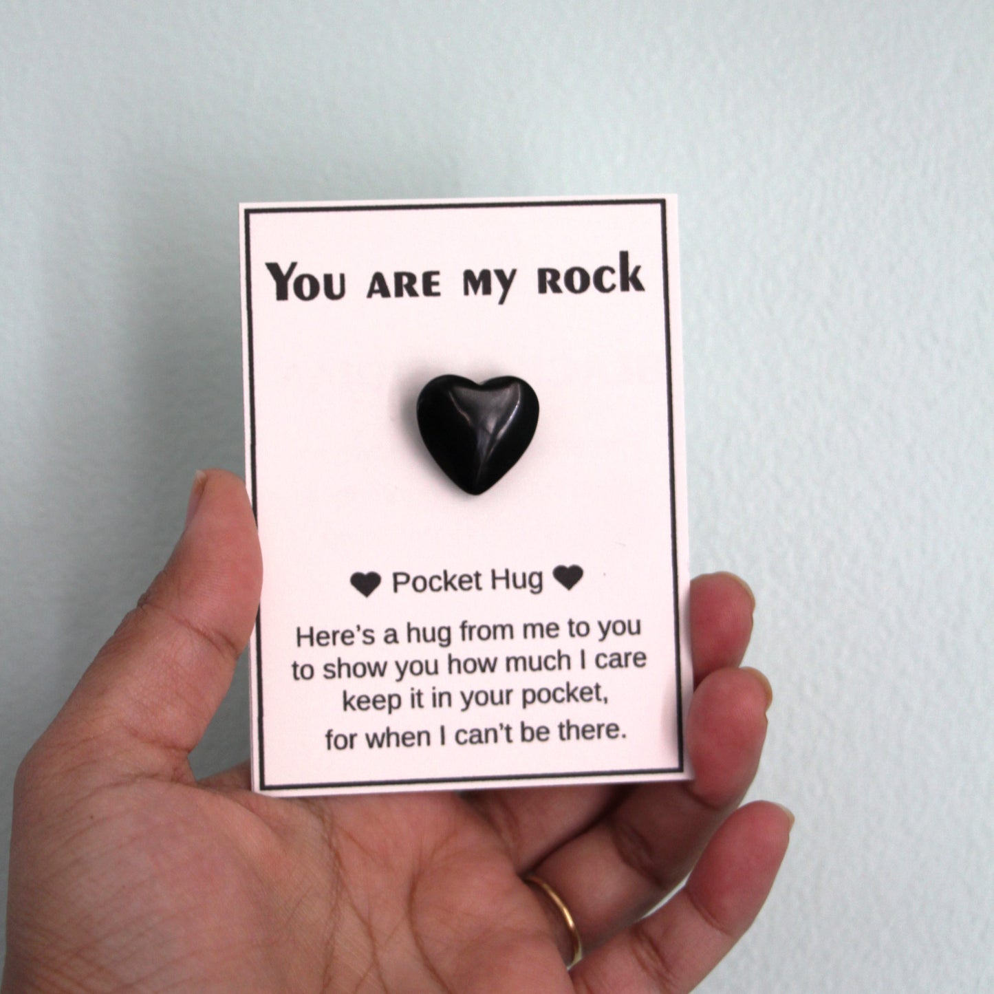 Natural Gemstone Pocket Hugs - Black Obsidian