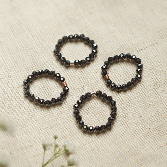 Comfortable Best Hematite Stretchy Fidget Rings | The Blue Yogi