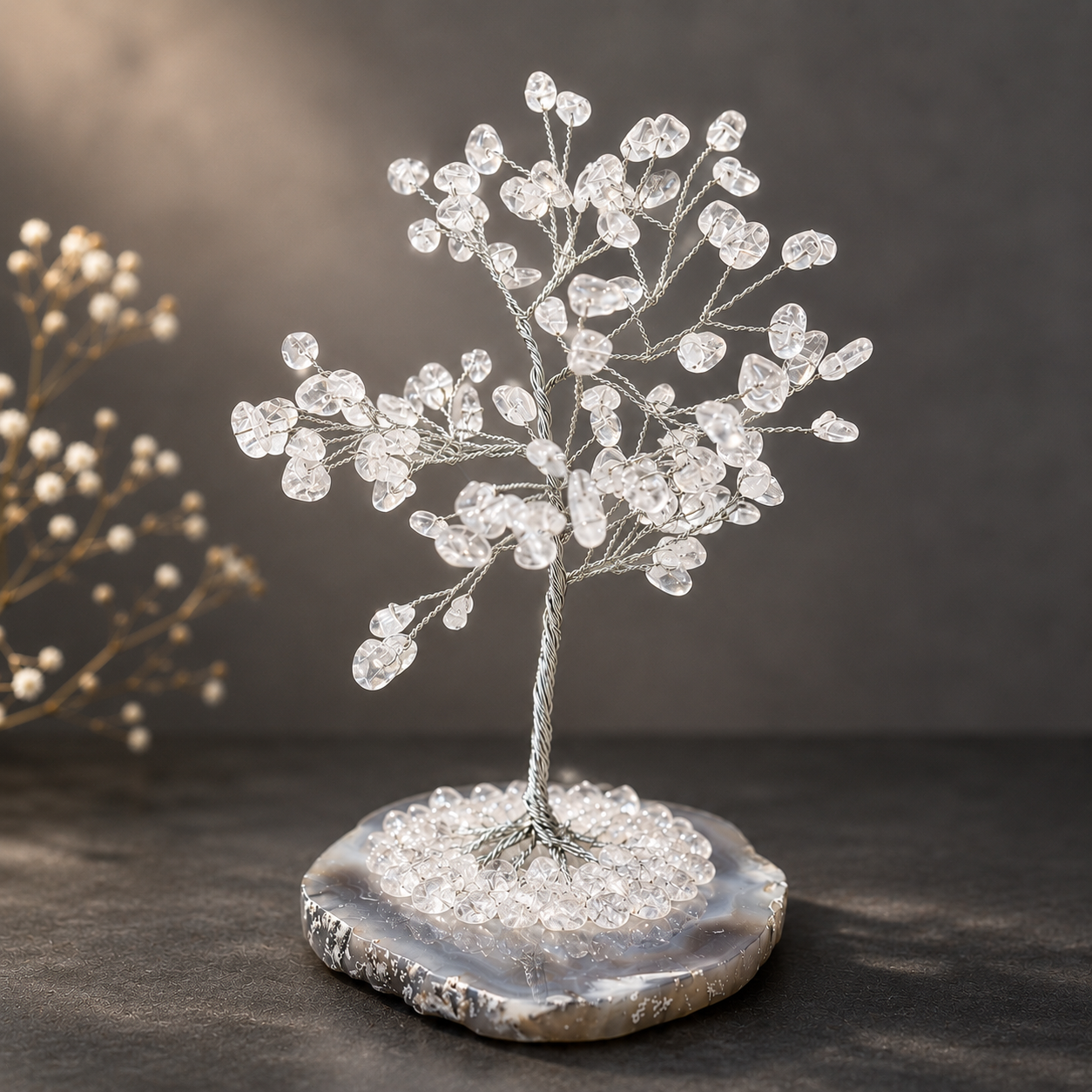 Natural Crystal Clear Quartz tree