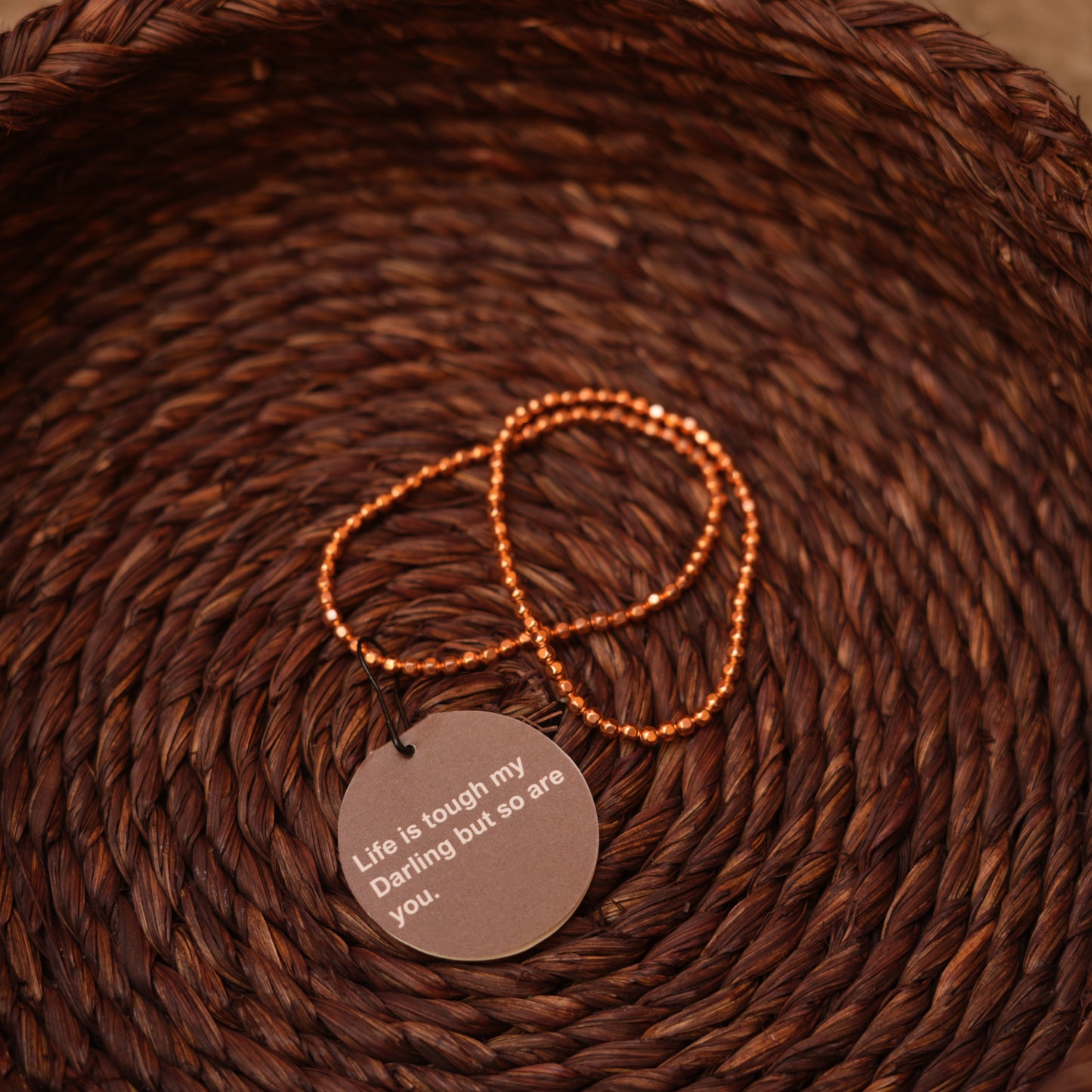 Genuine Copper Bead Bracelet