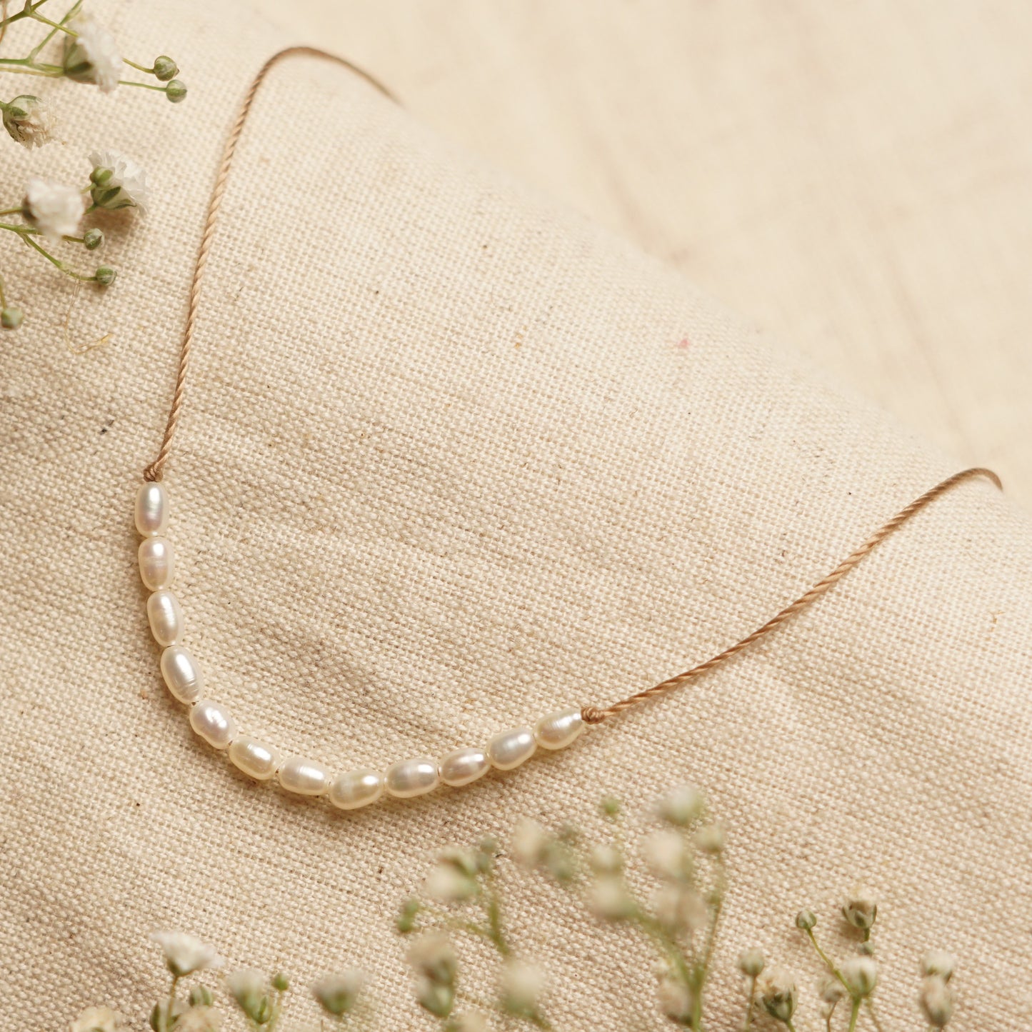 Dainty Pearl  Necklace - June Birthstone