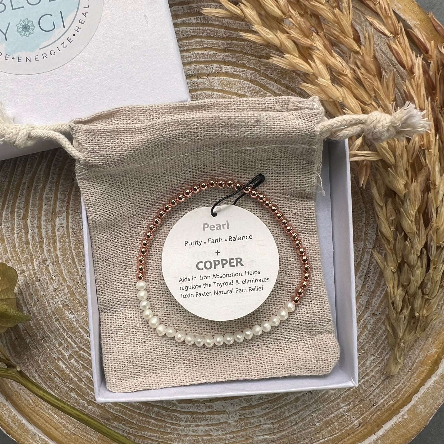 Dainty and Elegant Pearl + Solid Copper Beads