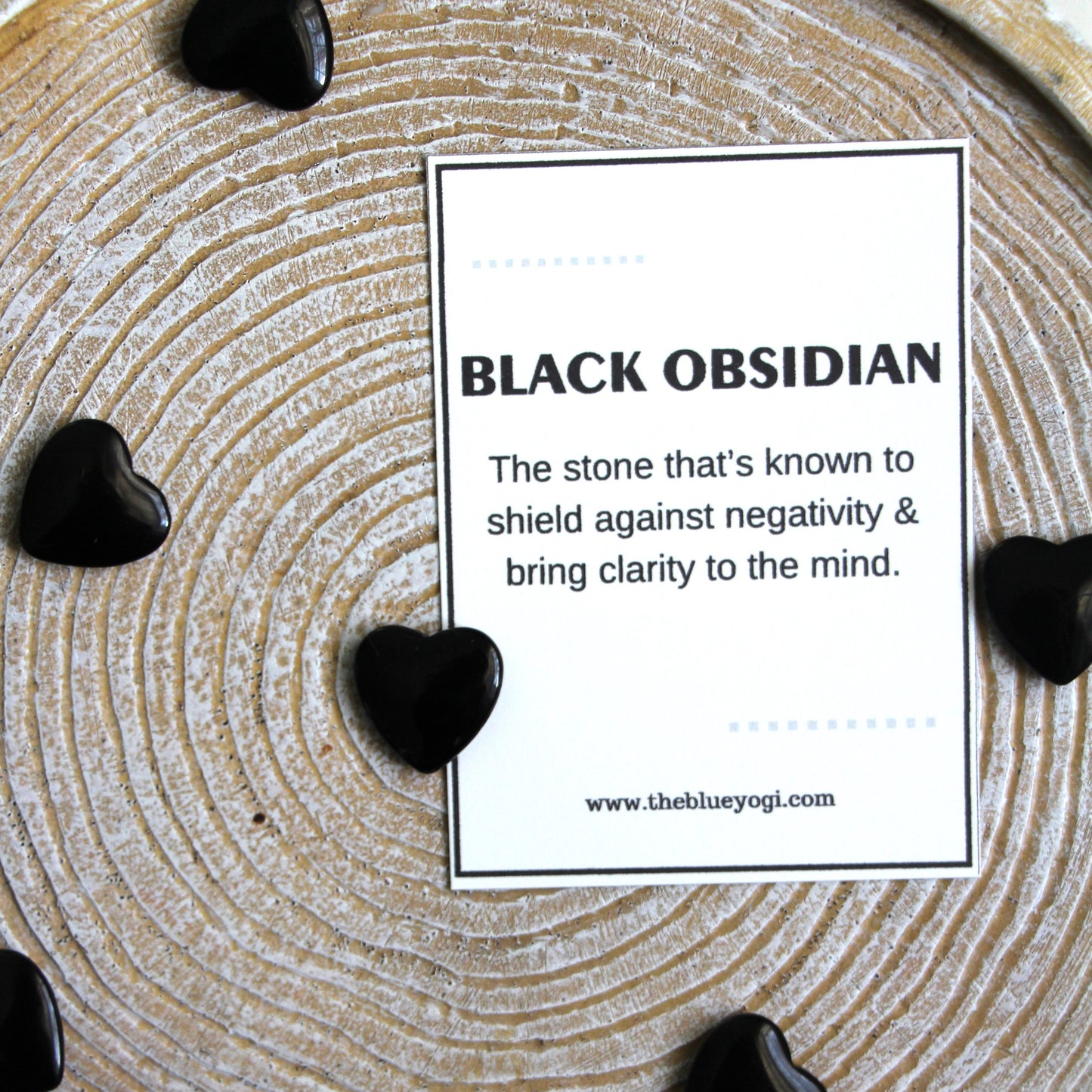 Natural Gemstone Pocket Hugs - Black Obsidian