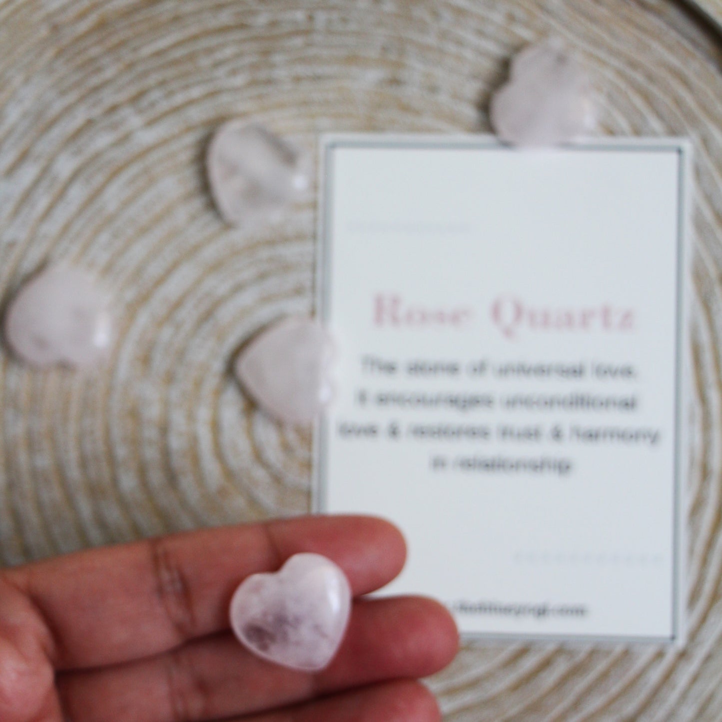 Natural Gemstone Pocket Hugs - Rose Quartz