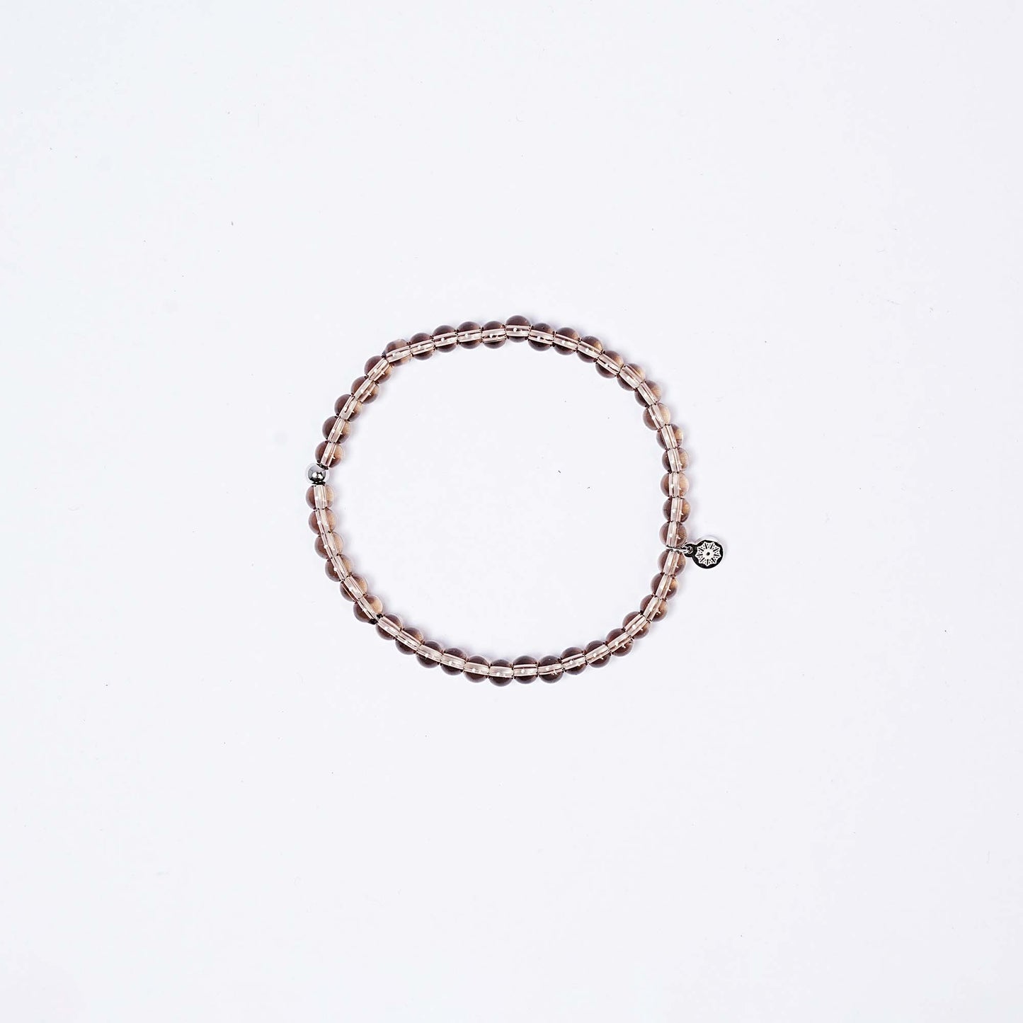 Smoky Quartz Bracelet - Stretchy, Tarnish Free and Waterproof