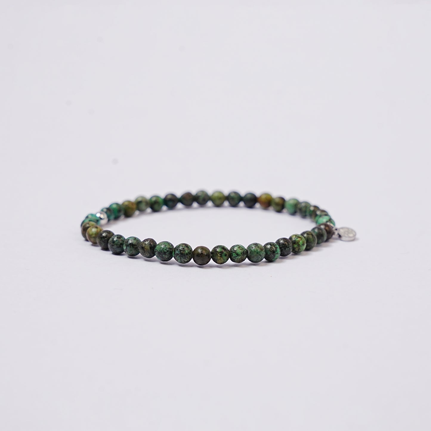 African Turquoise Bracelet - Stretchy, Tarnish Free and Waterproof