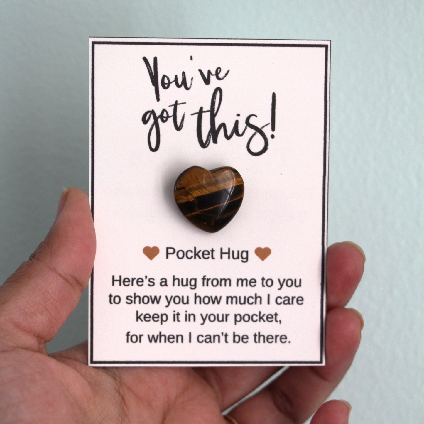 Natural Gemstone Pocket Hugs - Tiger's Eye