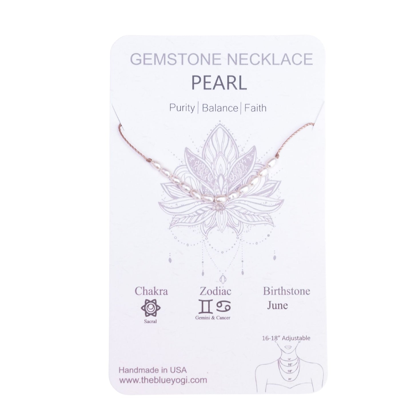 Dainty Pearl Necklace - June Birthstone