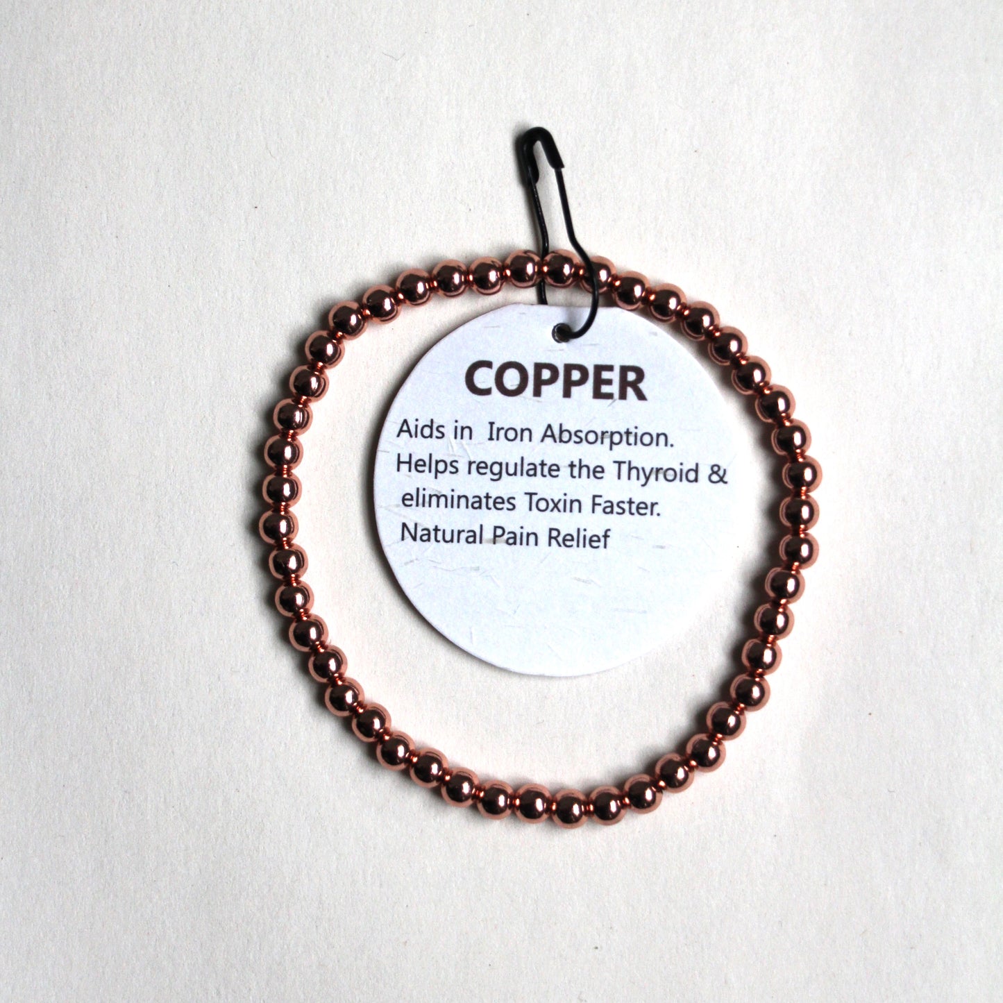 Genuine Copper Bead Bracelet