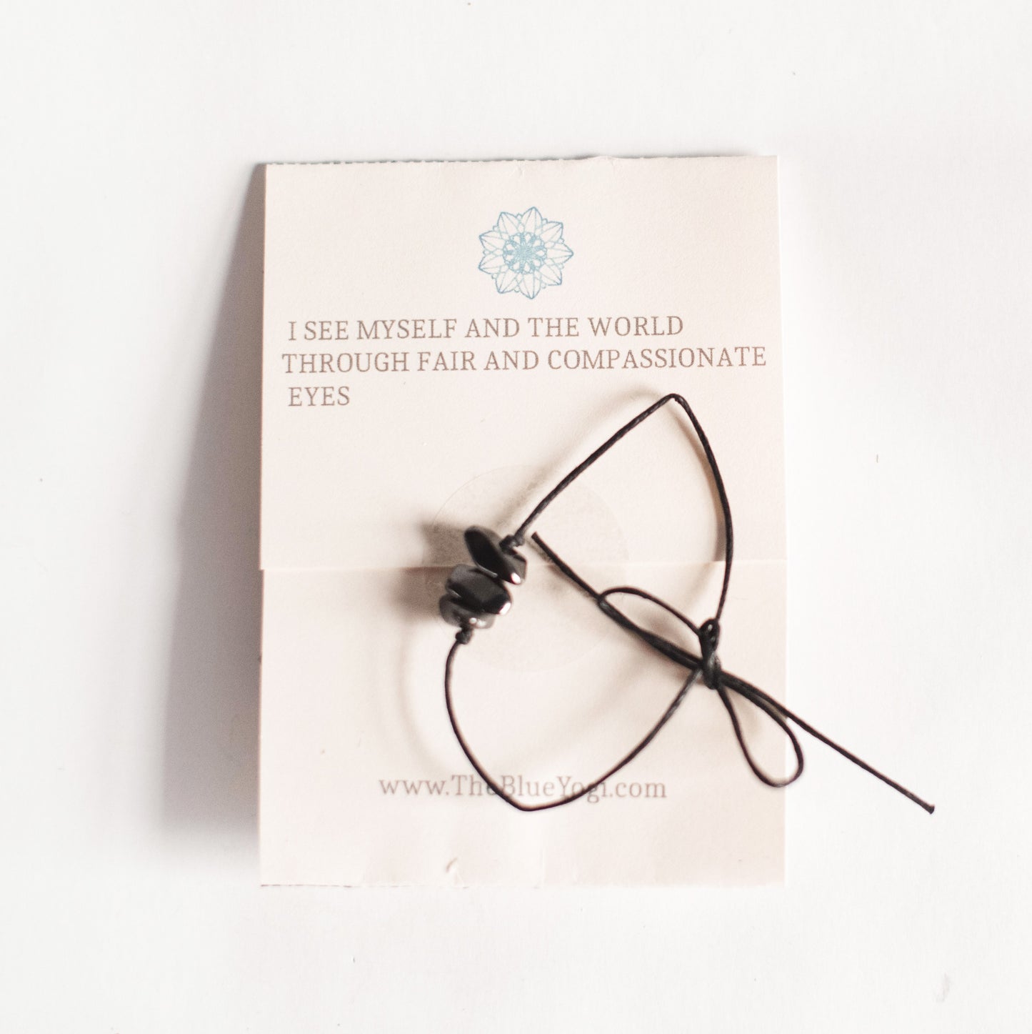 Hematite Gemstone Healing Band, Casual & Boho Bracelet or Anklet, Tie closure - Theblueyogi