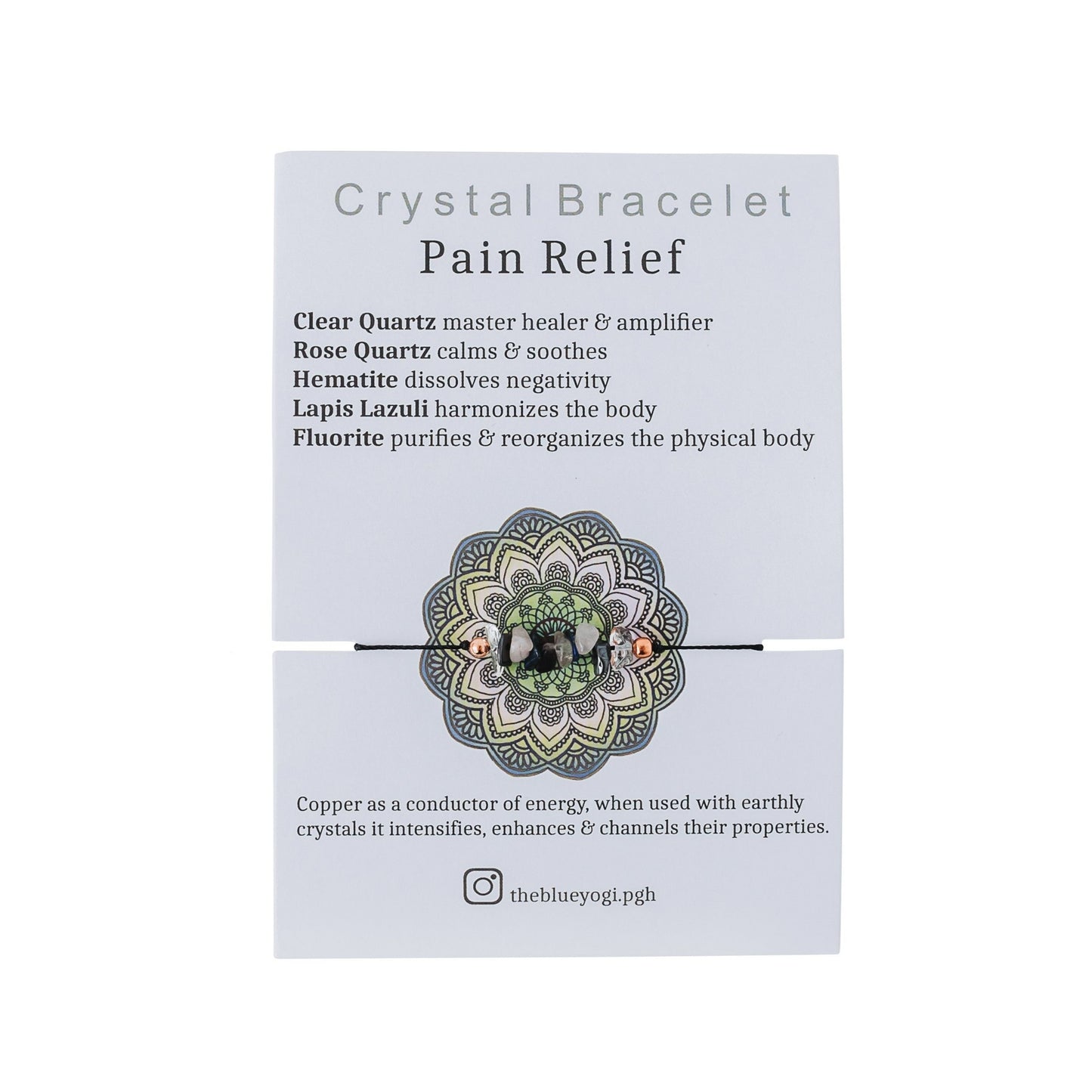 Best Pain Relief Crystal Bracelet | The Blue Yogi