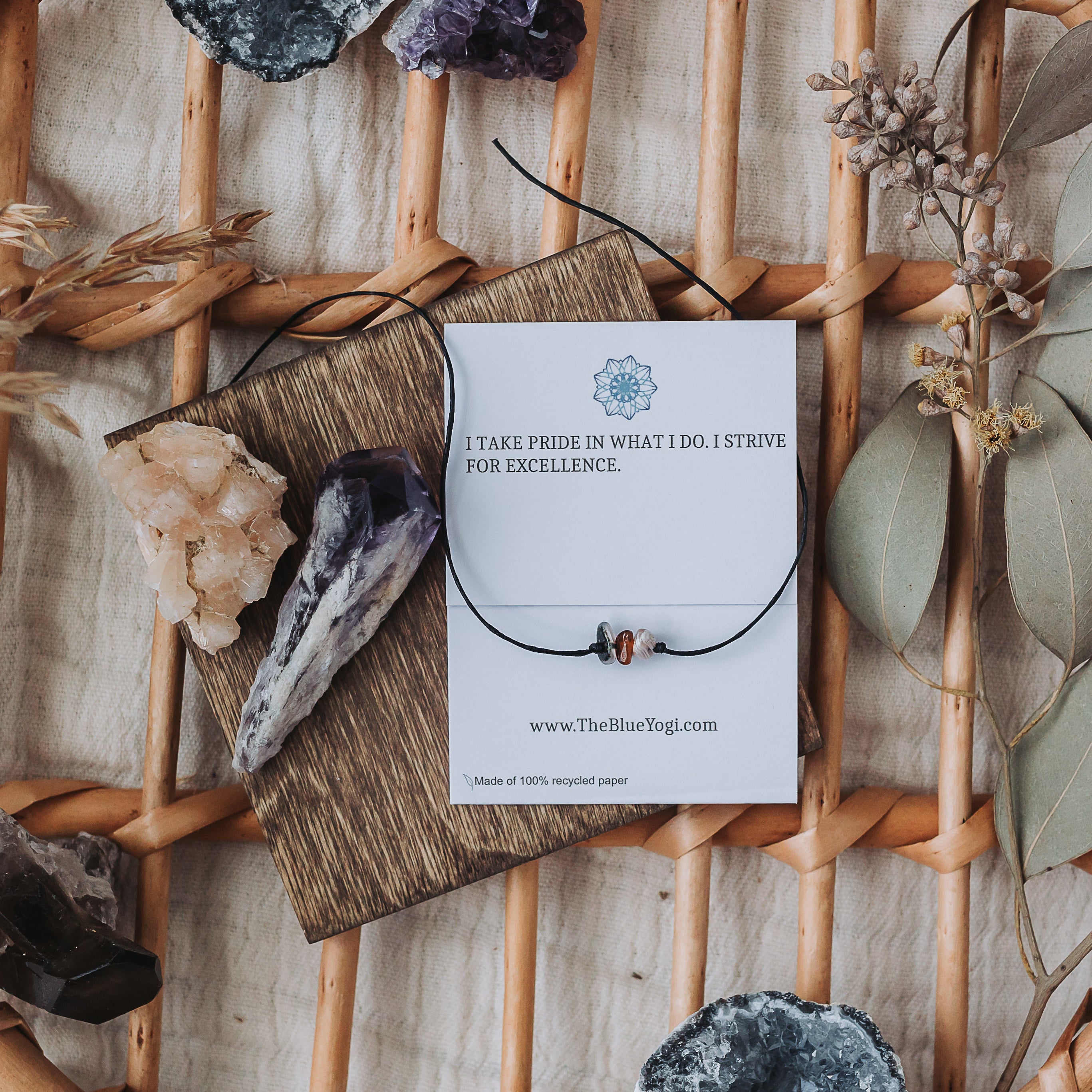 Authentic Botswana Agate Gemstone Healing Band The Blue Yogi