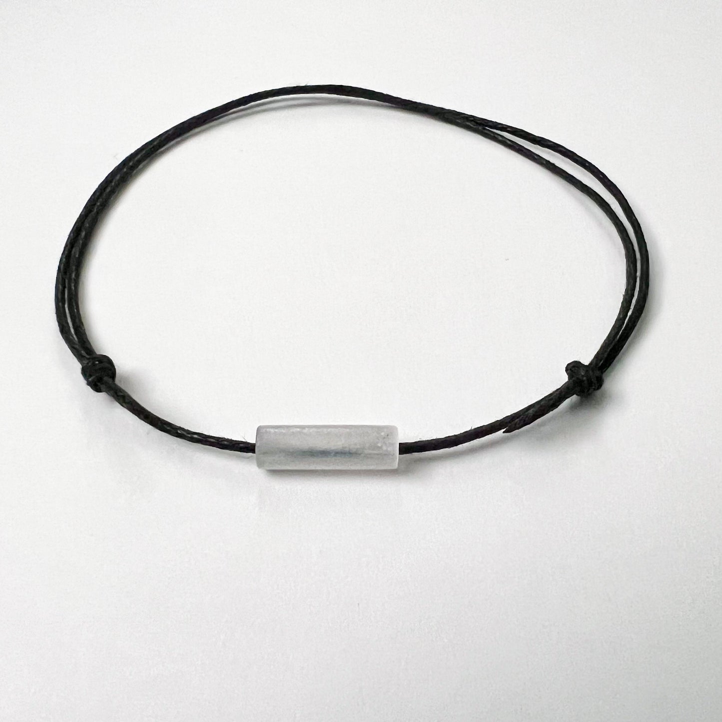 Selenite Bar Minimal and Adjustable anklet
