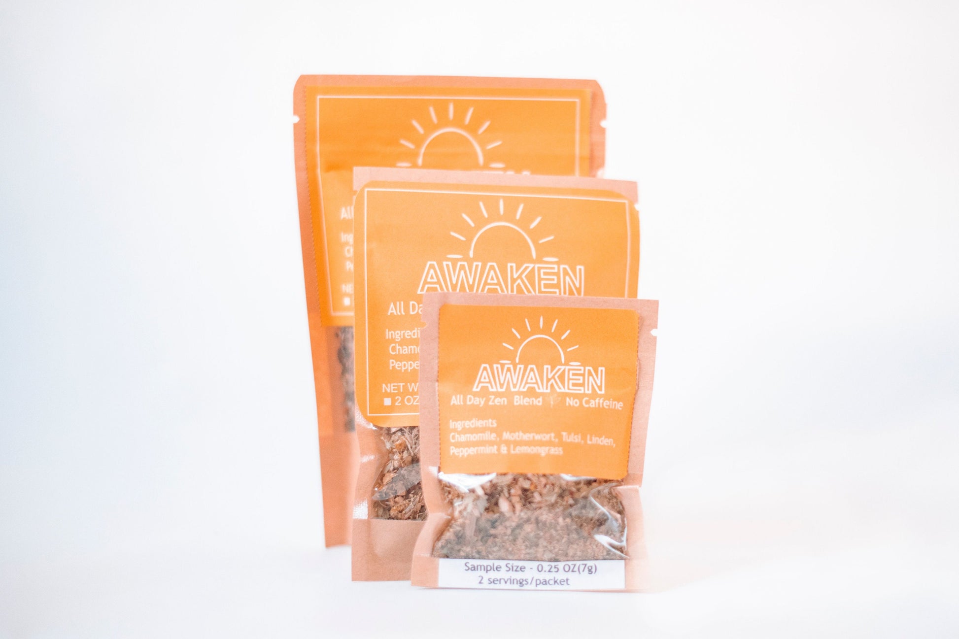 Awaken - All Day Herbal Blend- NO caffeine - Loose Teas - Theblueyogi