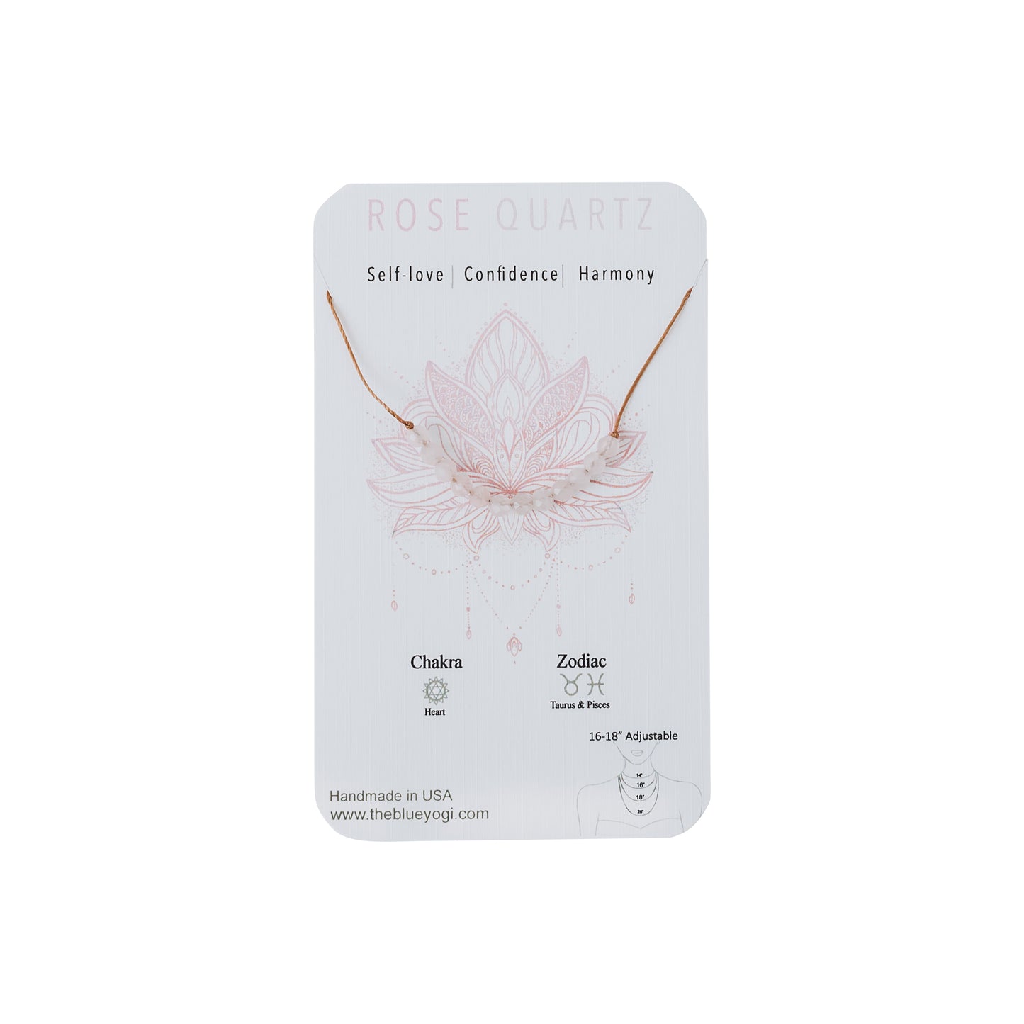 Dainty Rose Quartz Necklace