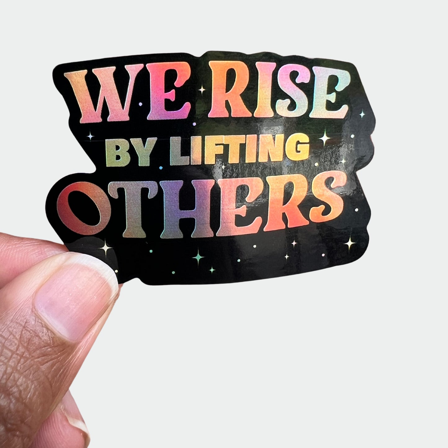 Rise - Inspirational and Feminist Holographic Sticker