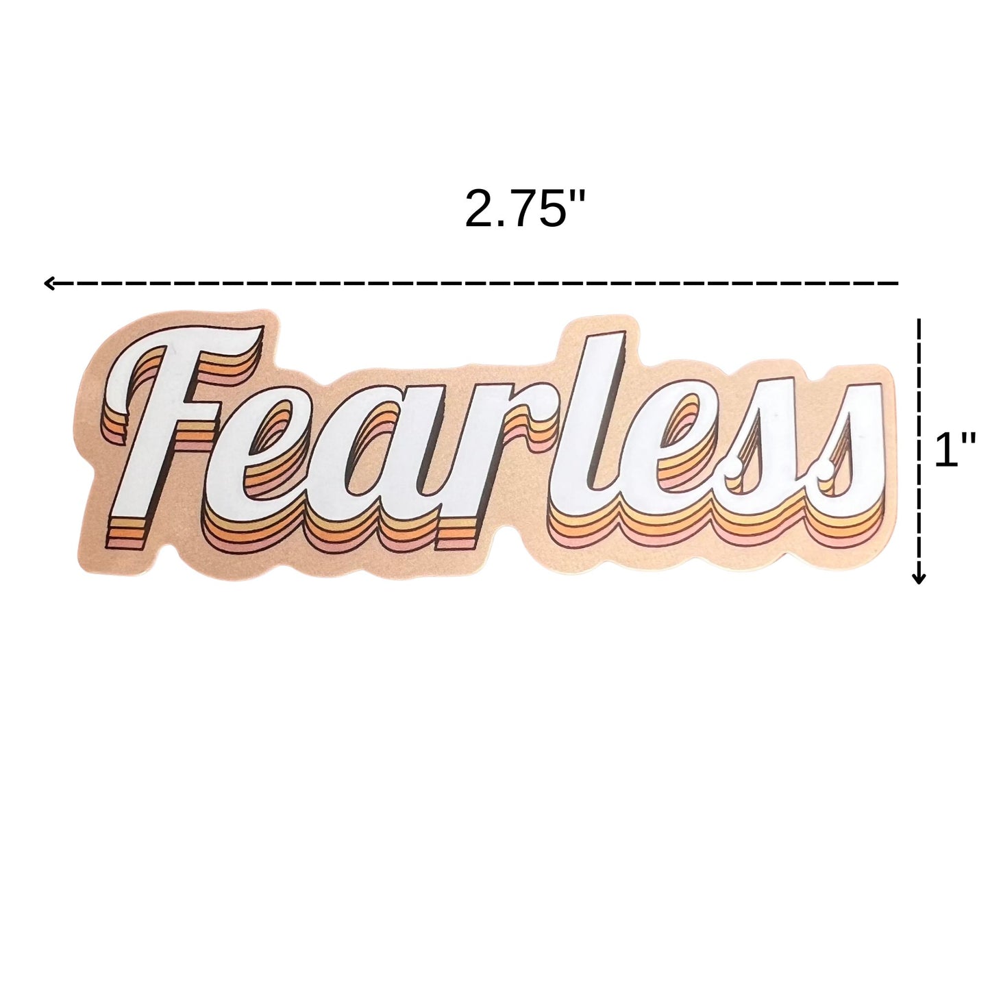 Fearless Retro Vinyl Sticker/Decal