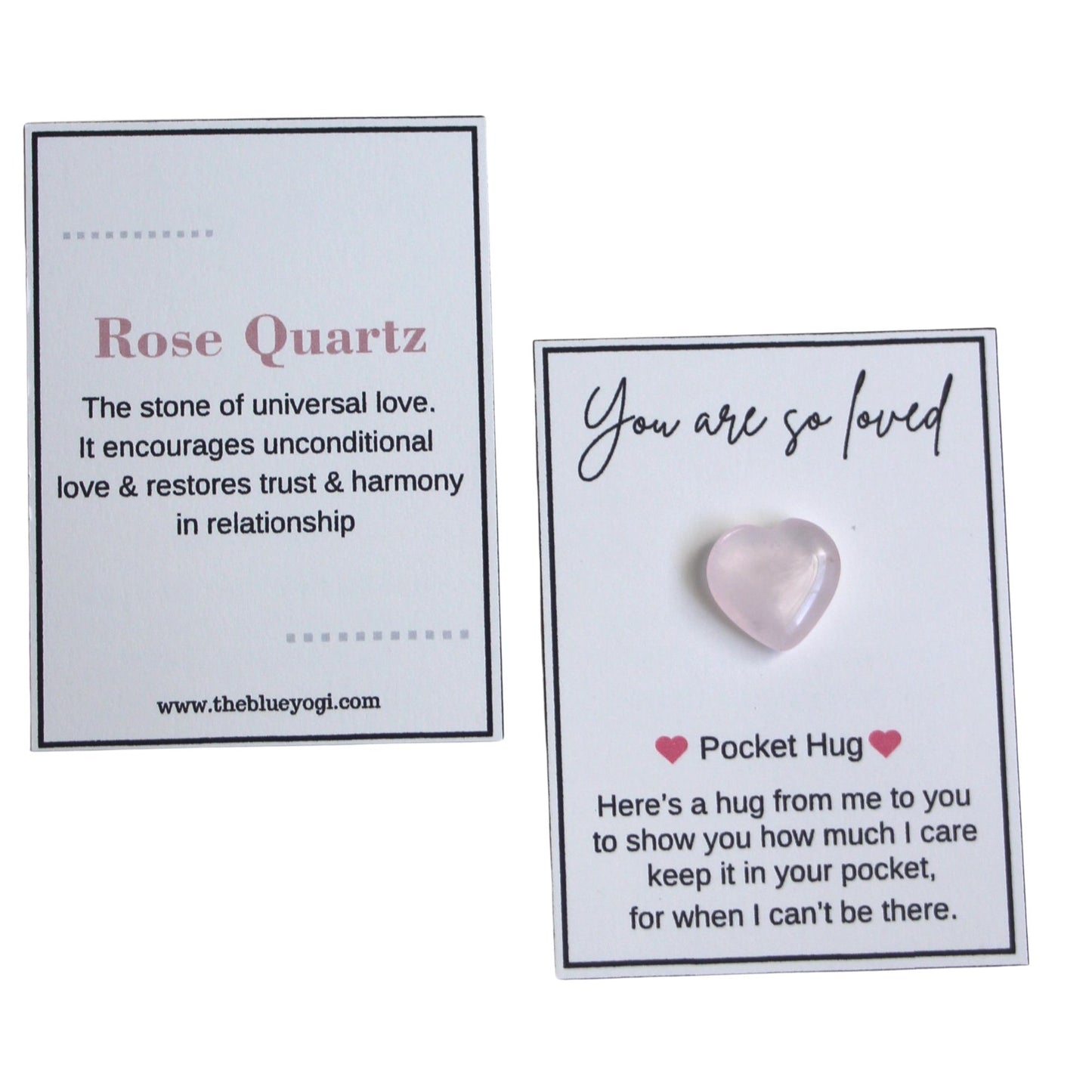 Natural Gemstone Pocket Hugs - Rose Quartz