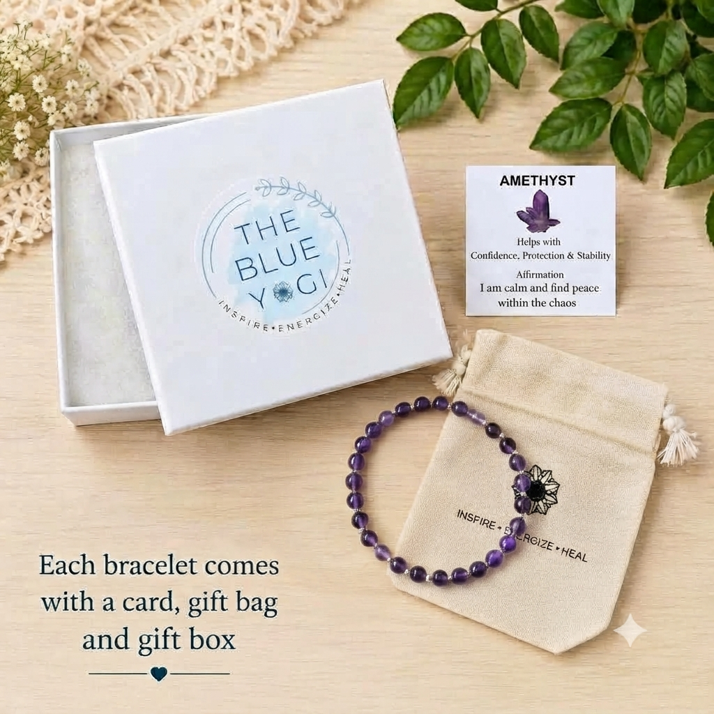 Amethyst Stretch Bracelet - Stretchy, Tarnish Free and Waterproof