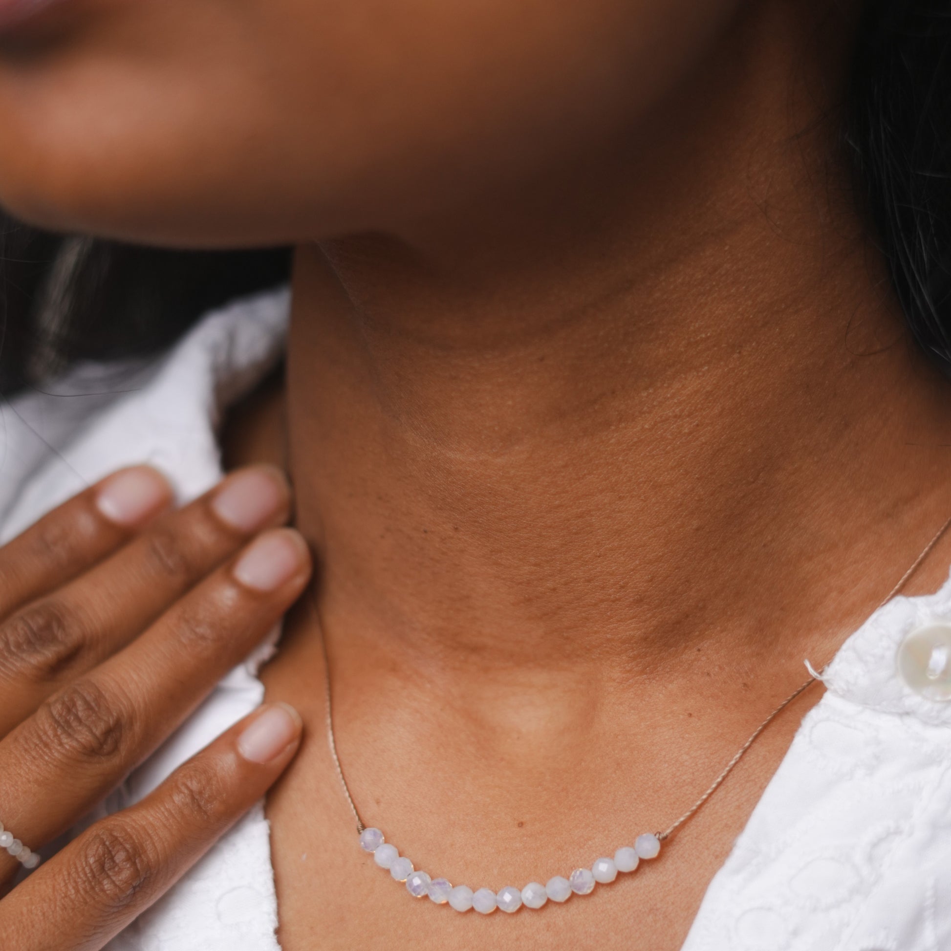 Top Aquamarine March Birthstone Necklace | The Blue Yogi