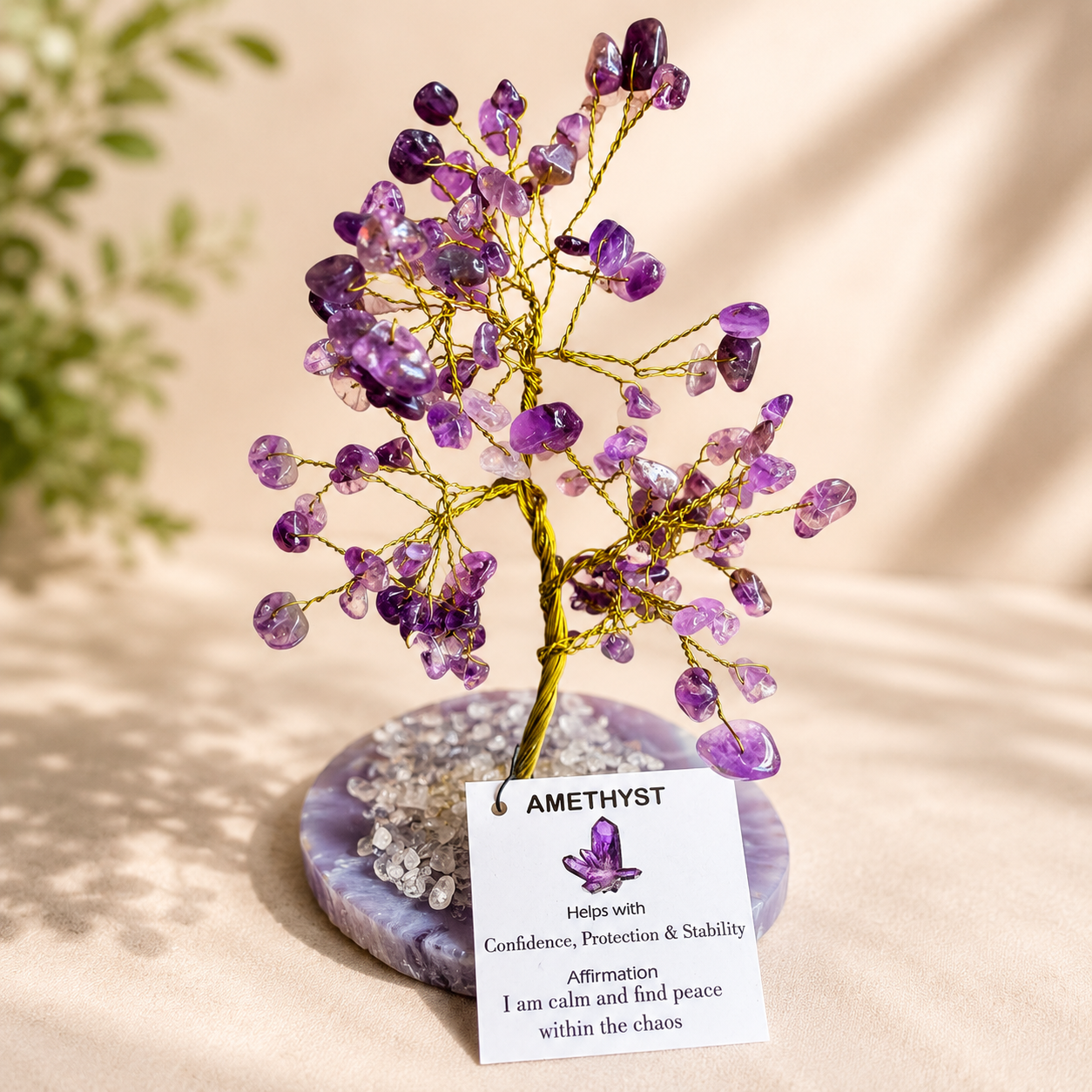 Natural Crystal 200 stones Amethyst Tree