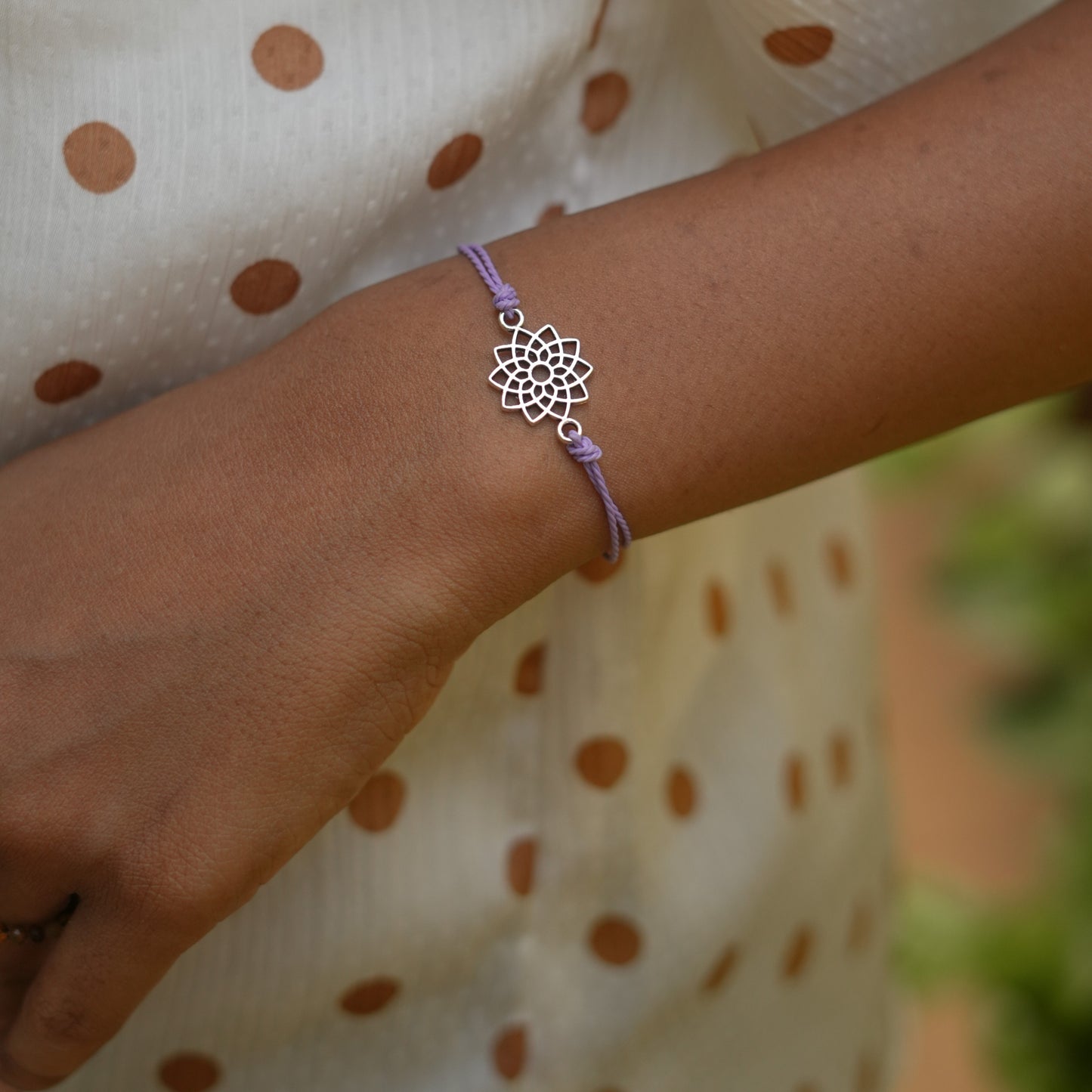 Crown Energy Bracelet with size adjustable sliding knot