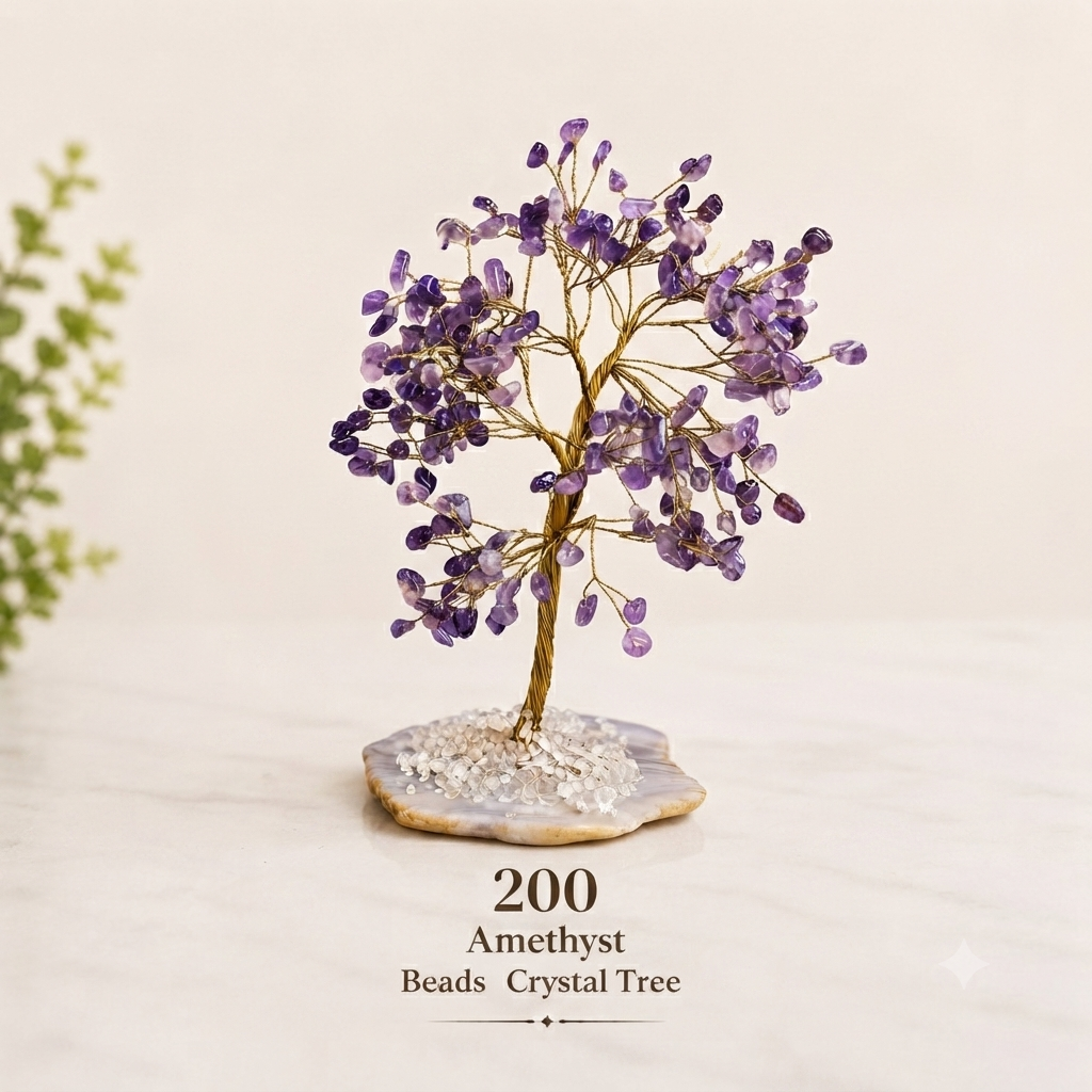 Natural Crystal 200 stones Amethyst Tree