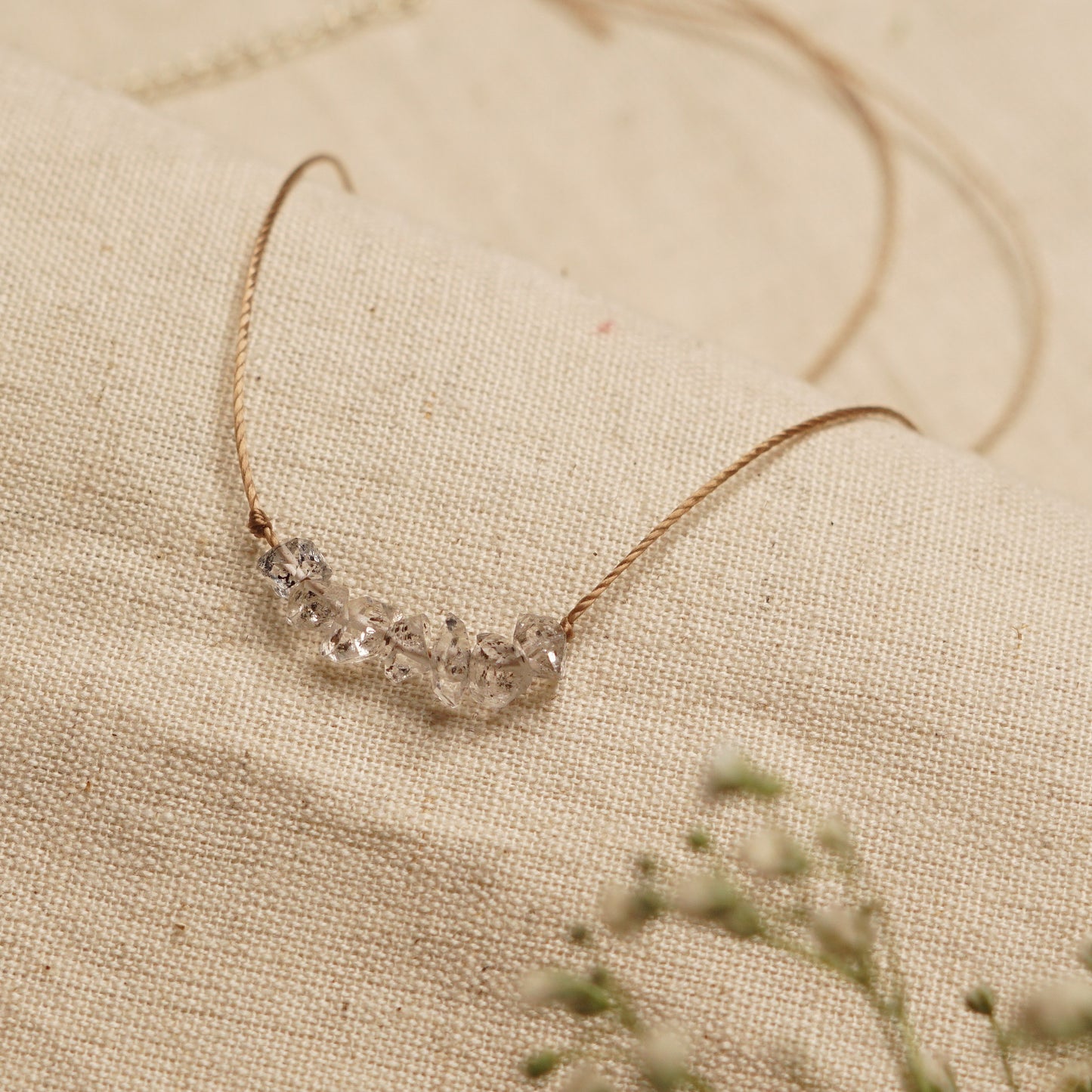 Shop Luxury Herkimer Diamond Necklace | The Blue Yogi