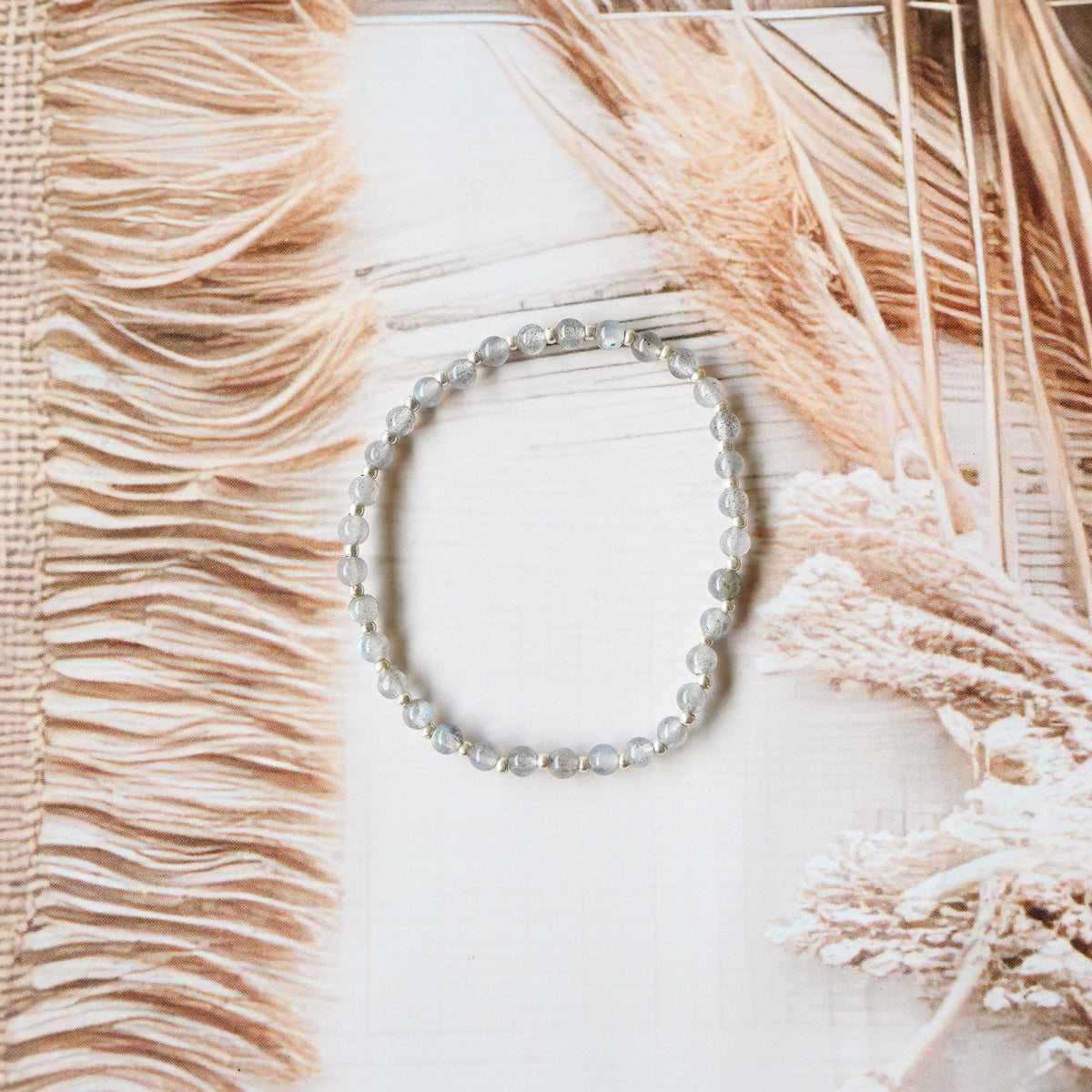 Labradorite Stretch Bracelet - Stretchy, Tarnish Free and Waterproof