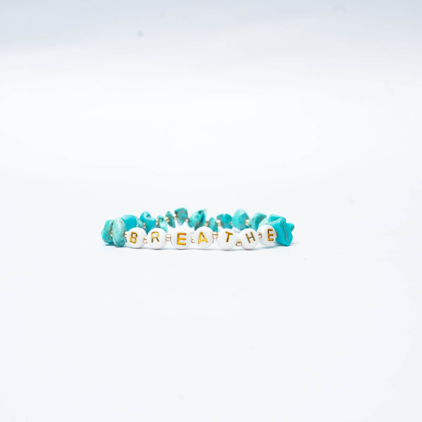 BREATHE - Turquoise Chip Bracelet for Kids ages 6 to 12