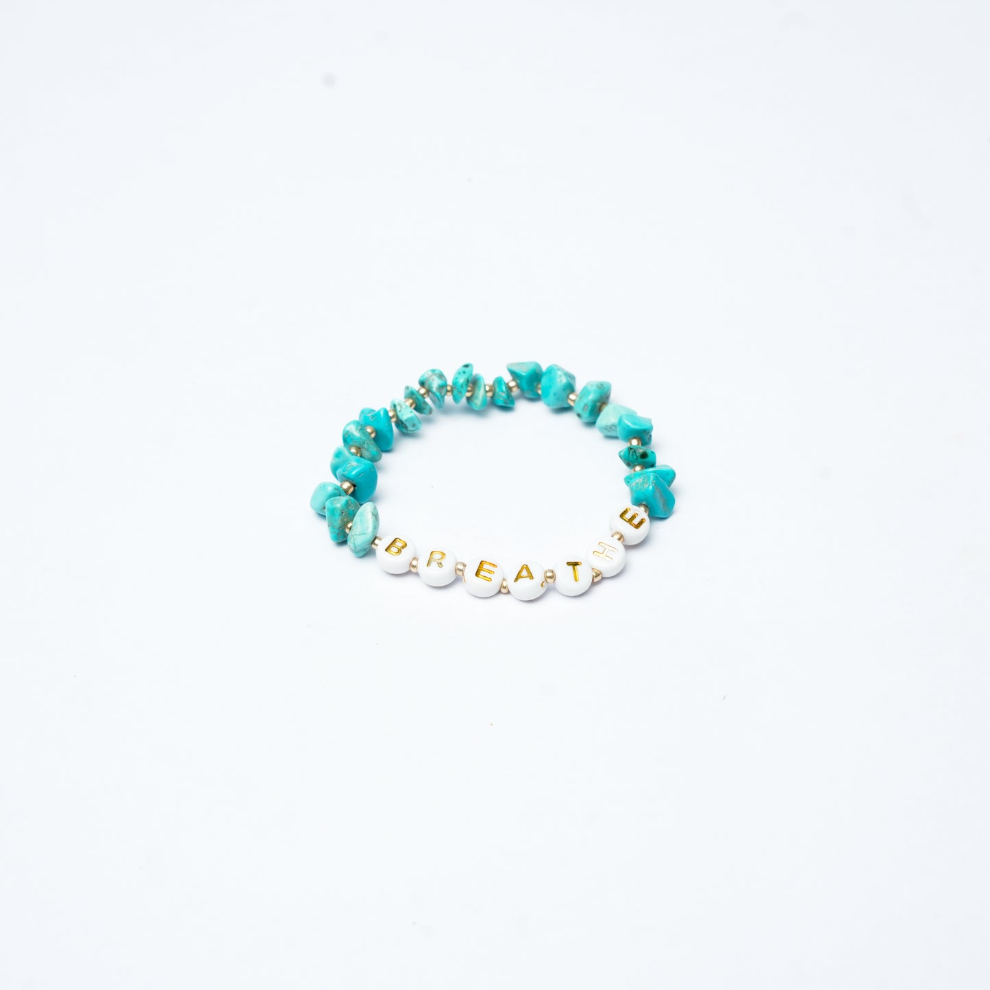 BREATHE - Turquoise Chip Bracelet for Kids ages 6 to 12