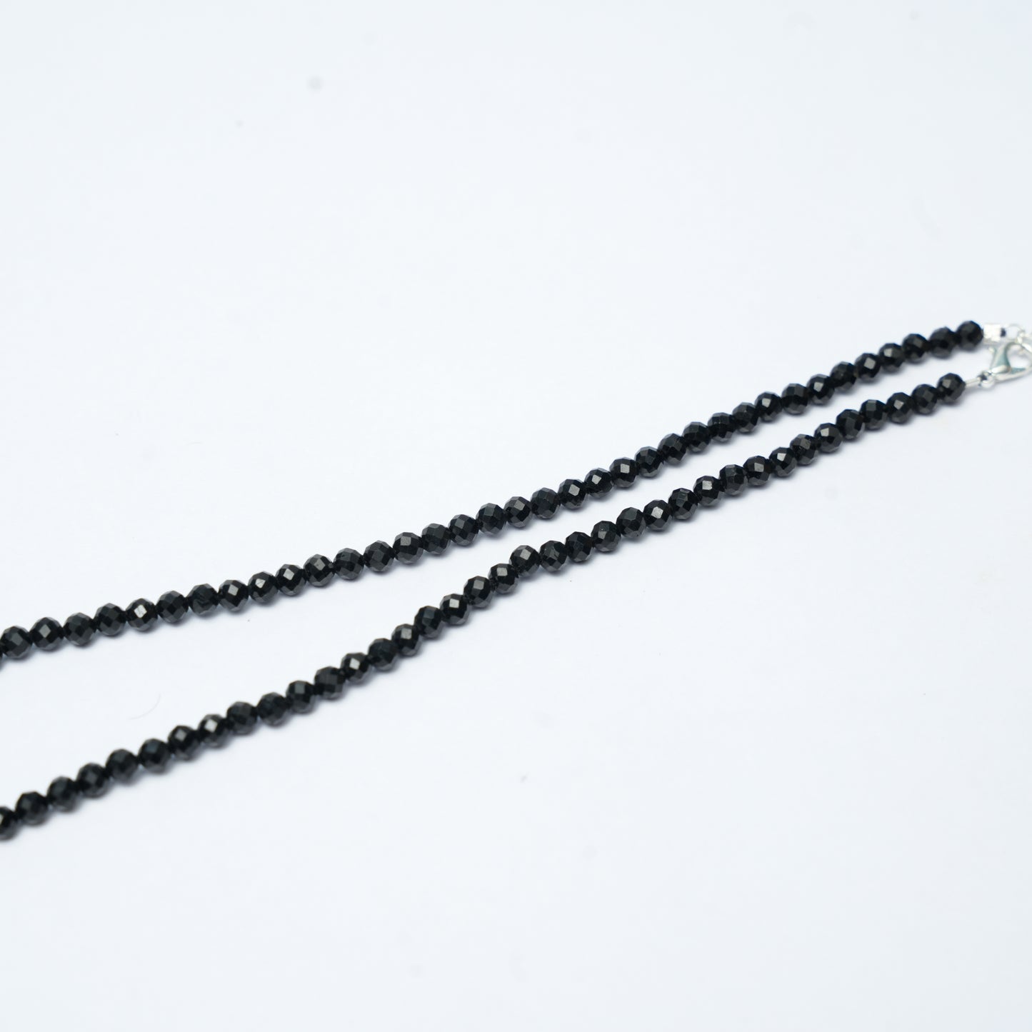 Dainty, Minimal and Elegant Black Tourmaline and sterling silver Necklace