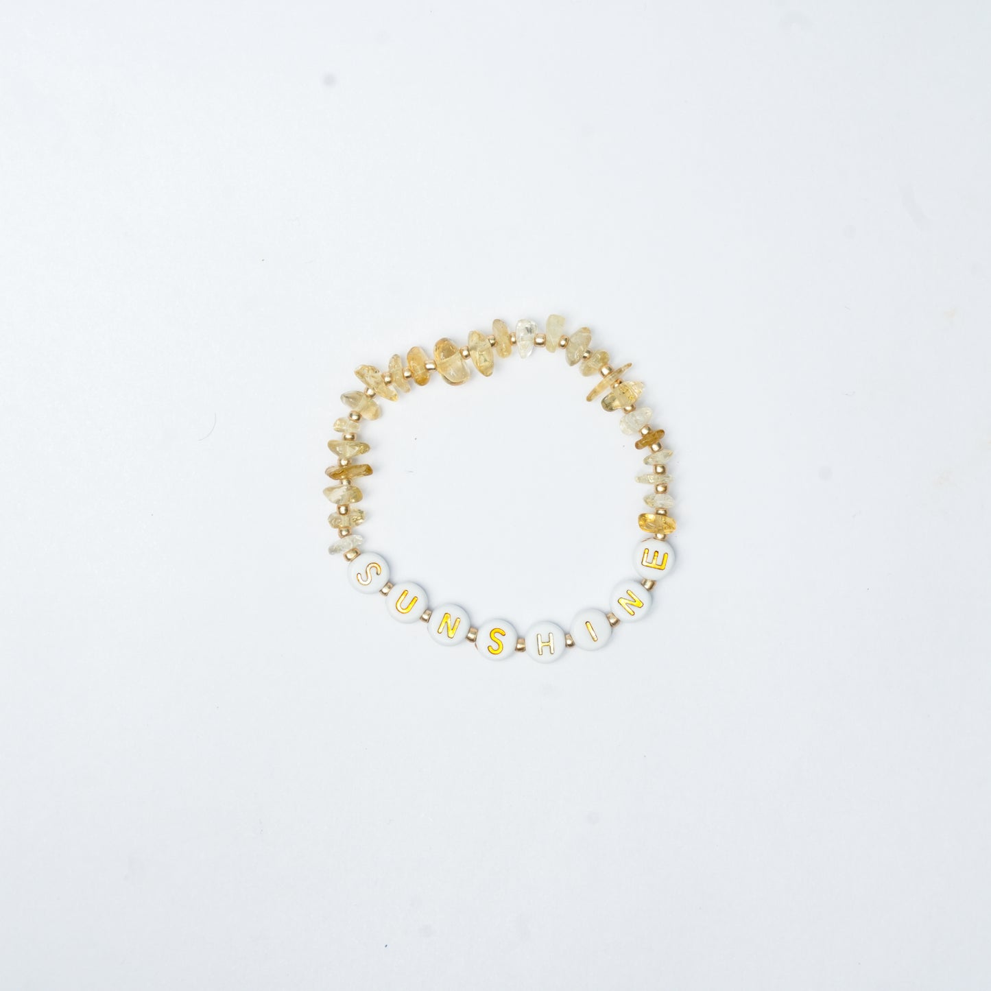 SUNSHINE - Citrine Chip Bracelet for Kids ages 6 to 12