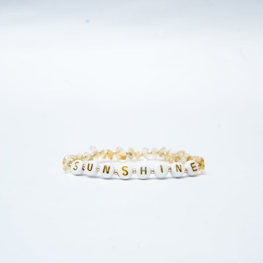 SUNSHINE - Citrine Chip Bracelet for Kids ages 6 to 12