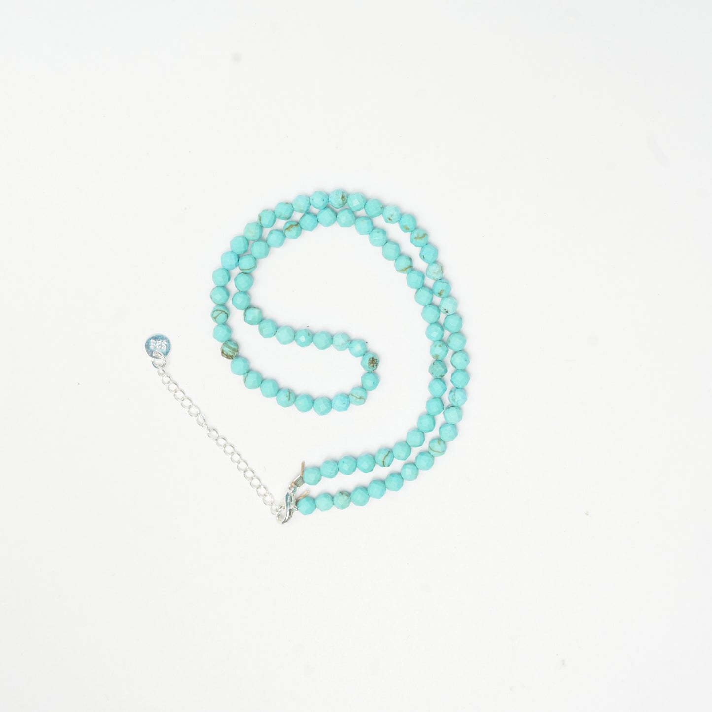 Dainty, Minimal and Elegant Turquoise and sterling silver Necklace