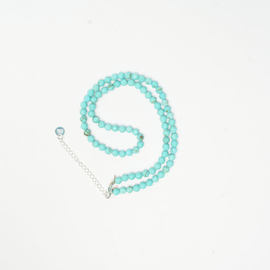 Dainty, Minimal and Elegant Turquoise and sterling silver Necklace