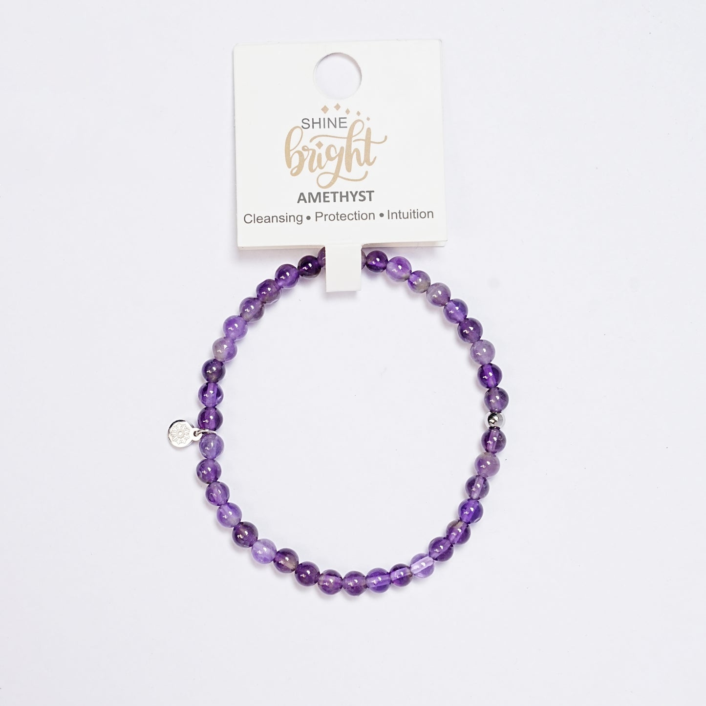 Amethyst Bracelet - Stretchy, Tarnish Free and Waterproof