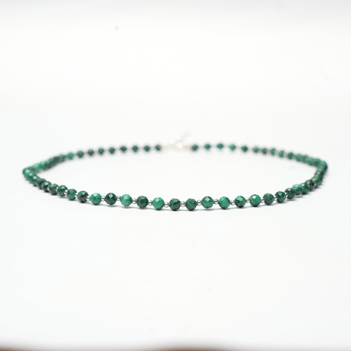 Malachite and sterling silver Necklace