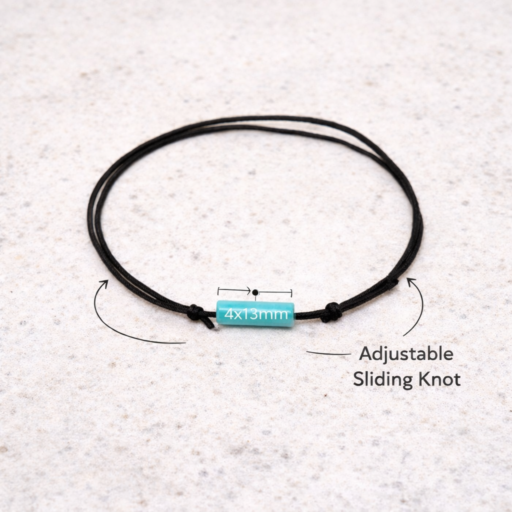 Minimal Turquoise Bar Anklet