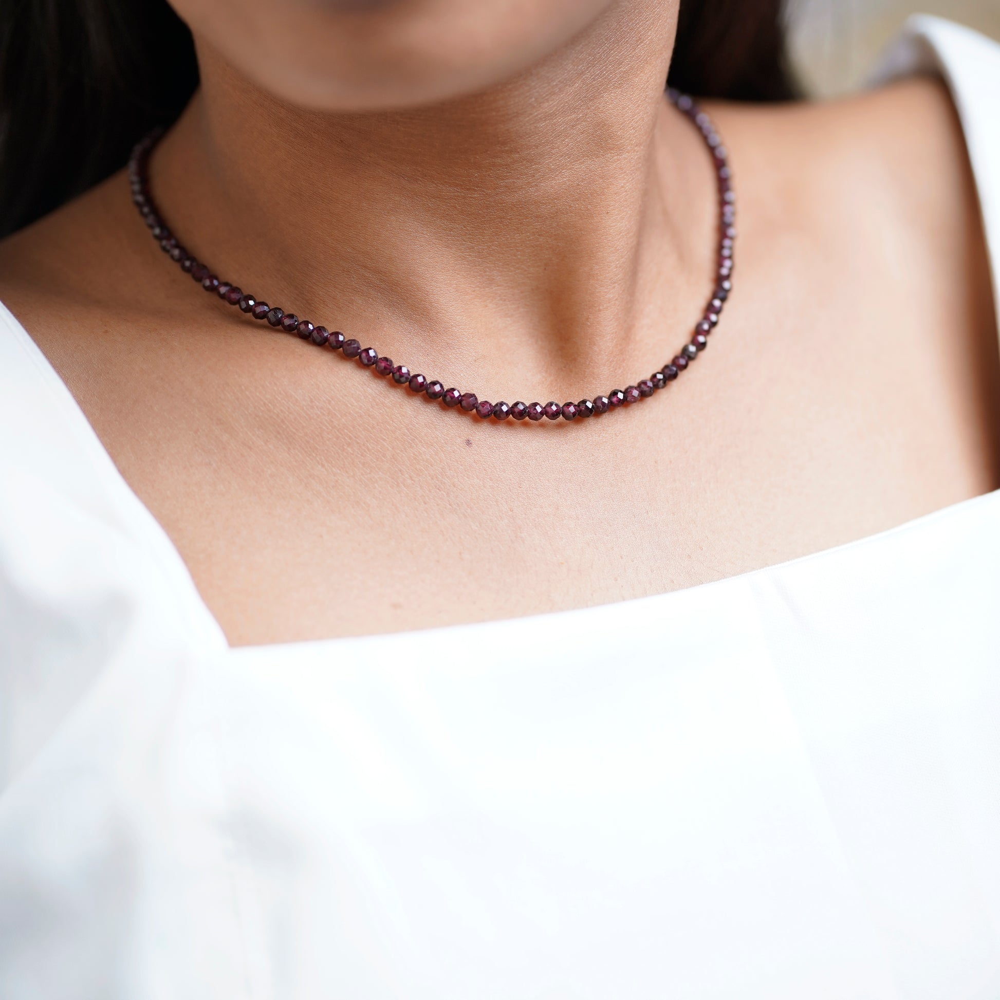 Classic Garnet Necklace