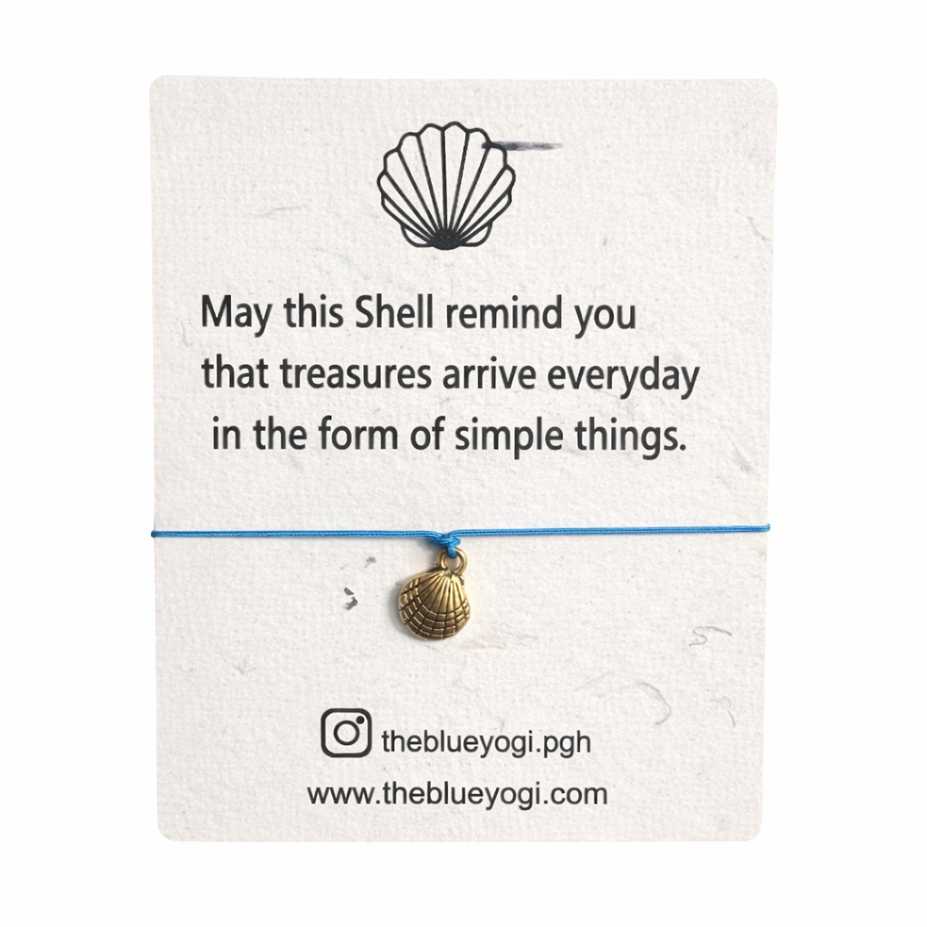 Shell Charm Bracelet on seed paper - small gifts