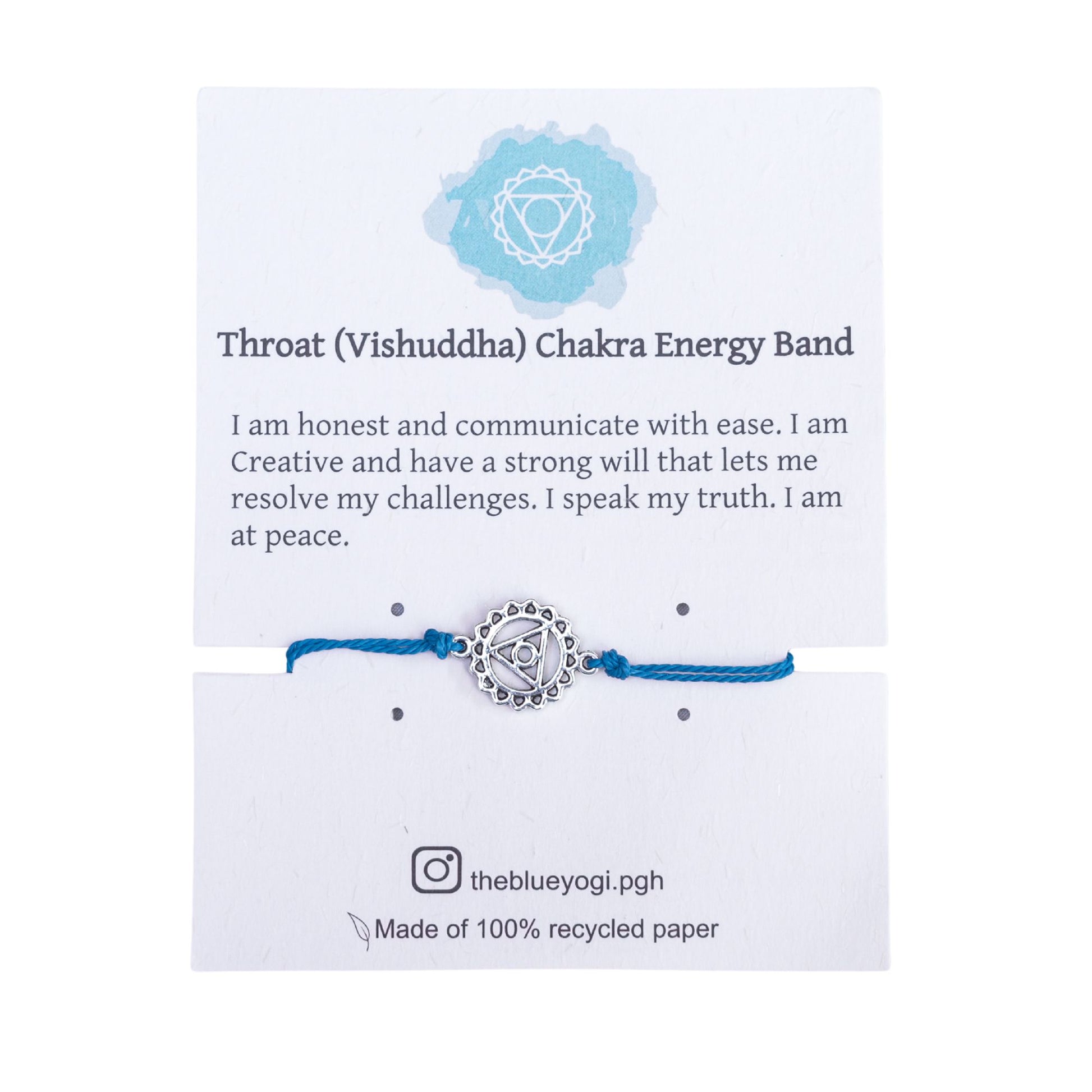 Premium Throat Chakra Energy Bracelet | The Blue Yogi