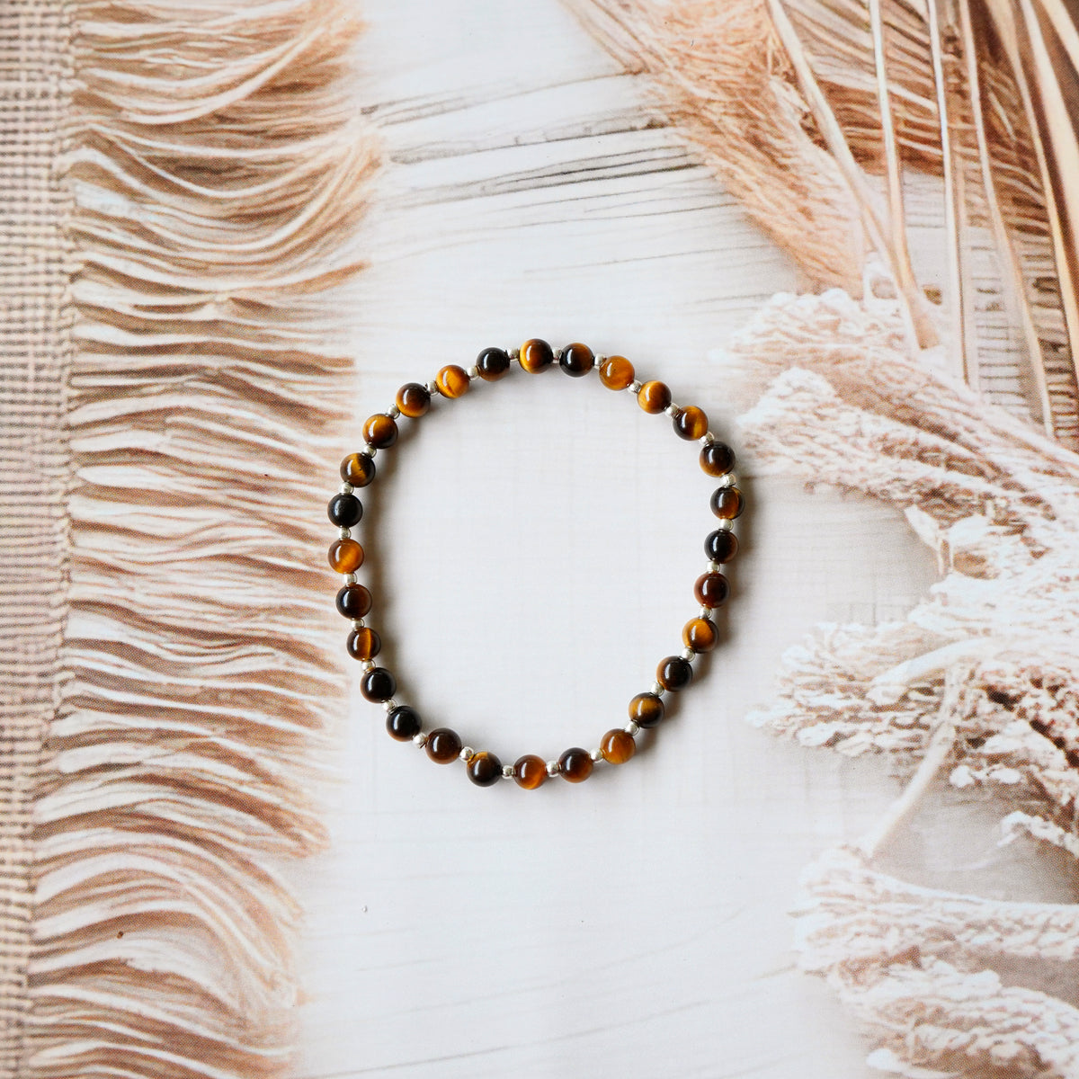 Tiger's Eye Stretch Bracelet - Stretchy, Tarnish Free and Waterproof