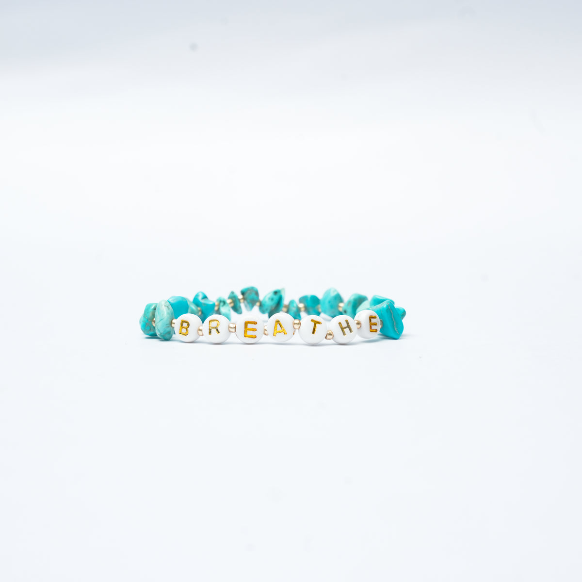 Breathe letters add of bracelet
