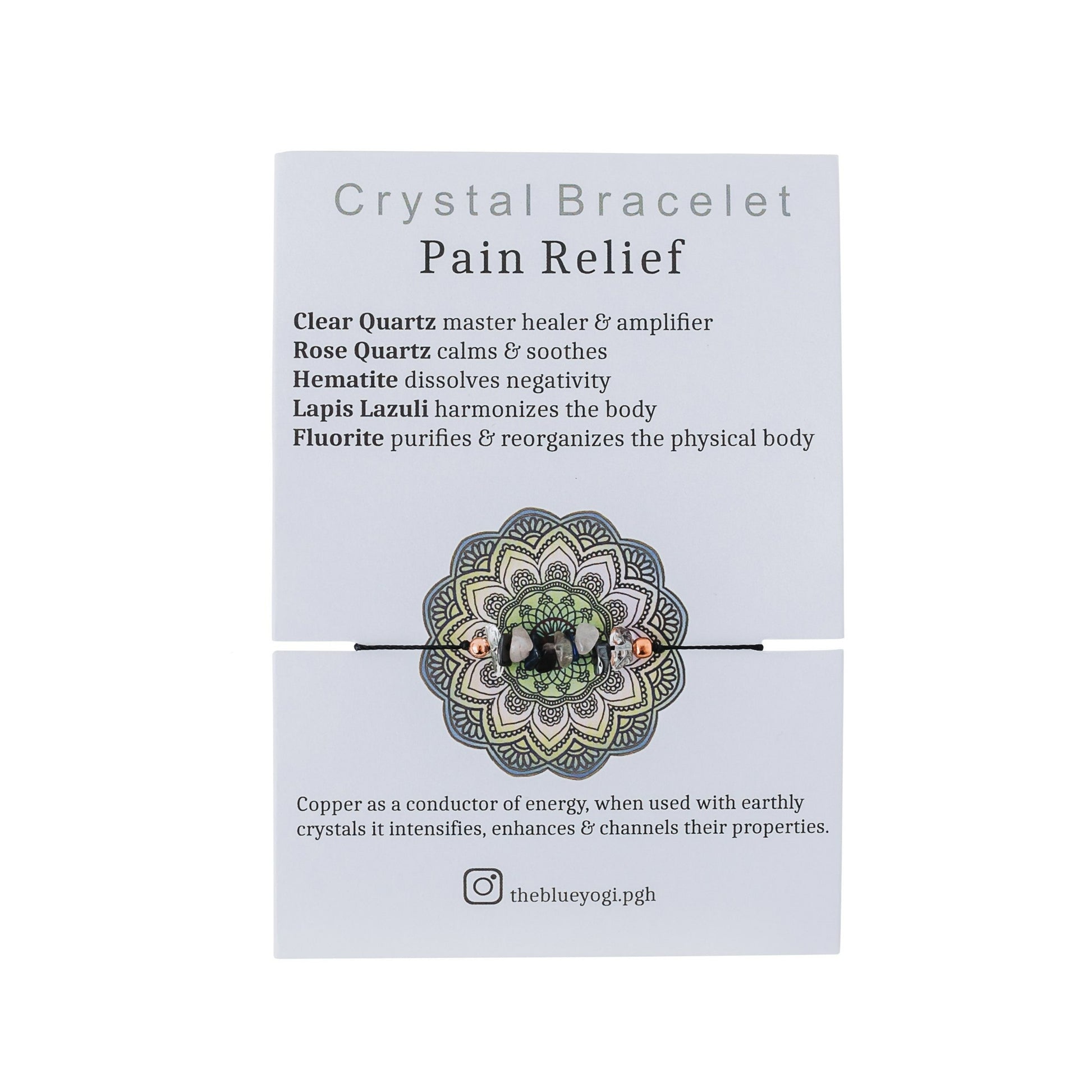 Best Pain Relief Crystal Bracelet | The Blue Yogi