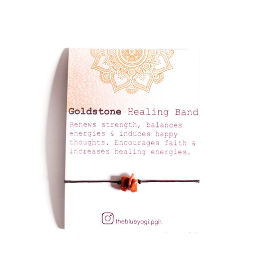 Top-Quality Goldstone Gemstone Power Band | The Blue Yogi