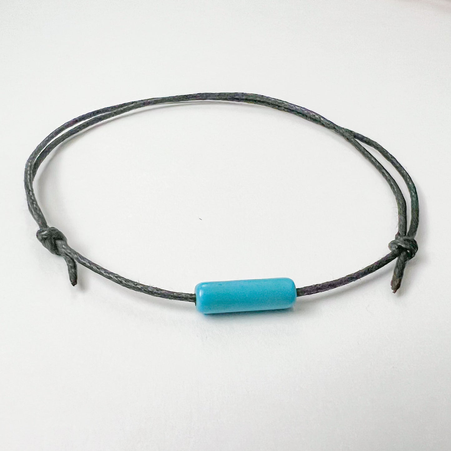 Turquoise Bar Minimal and Adjustable anklet