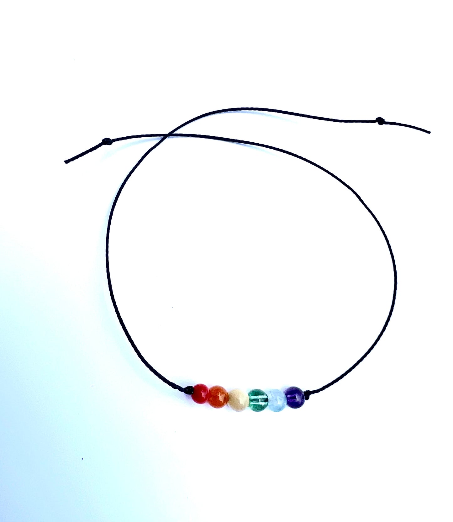 PRIDE - Gemstones Wish Bracelet ---Tie Closure---Quartz, Agates, Coral & Amethyst - Theblueyogi