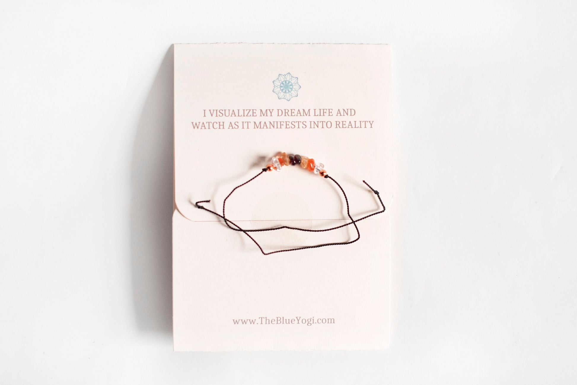 Manifestation crystal bracelet/anklet - boho, casual & minimal - Tie closure - Theblueyogi